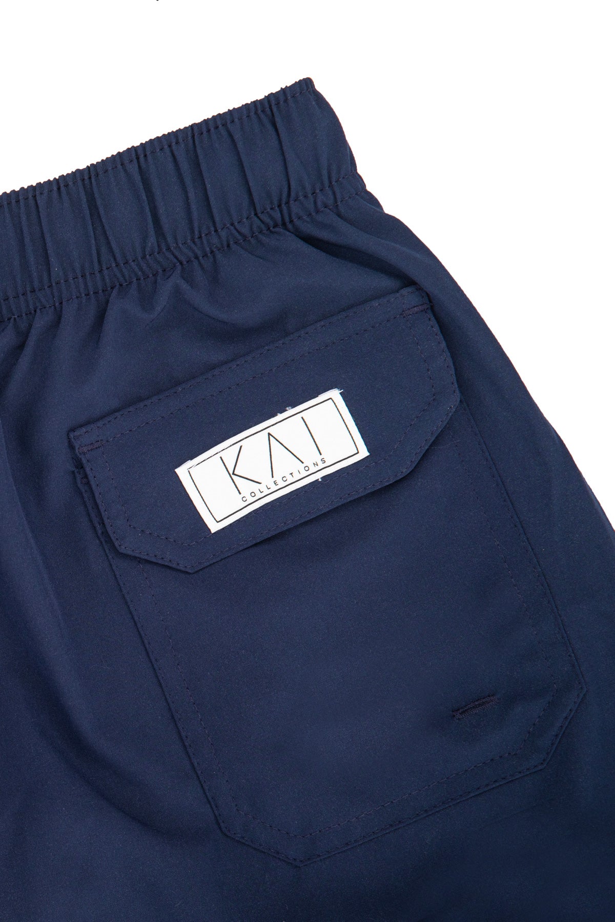 Solid Navy Swim Shorts (4 Way Stretch)