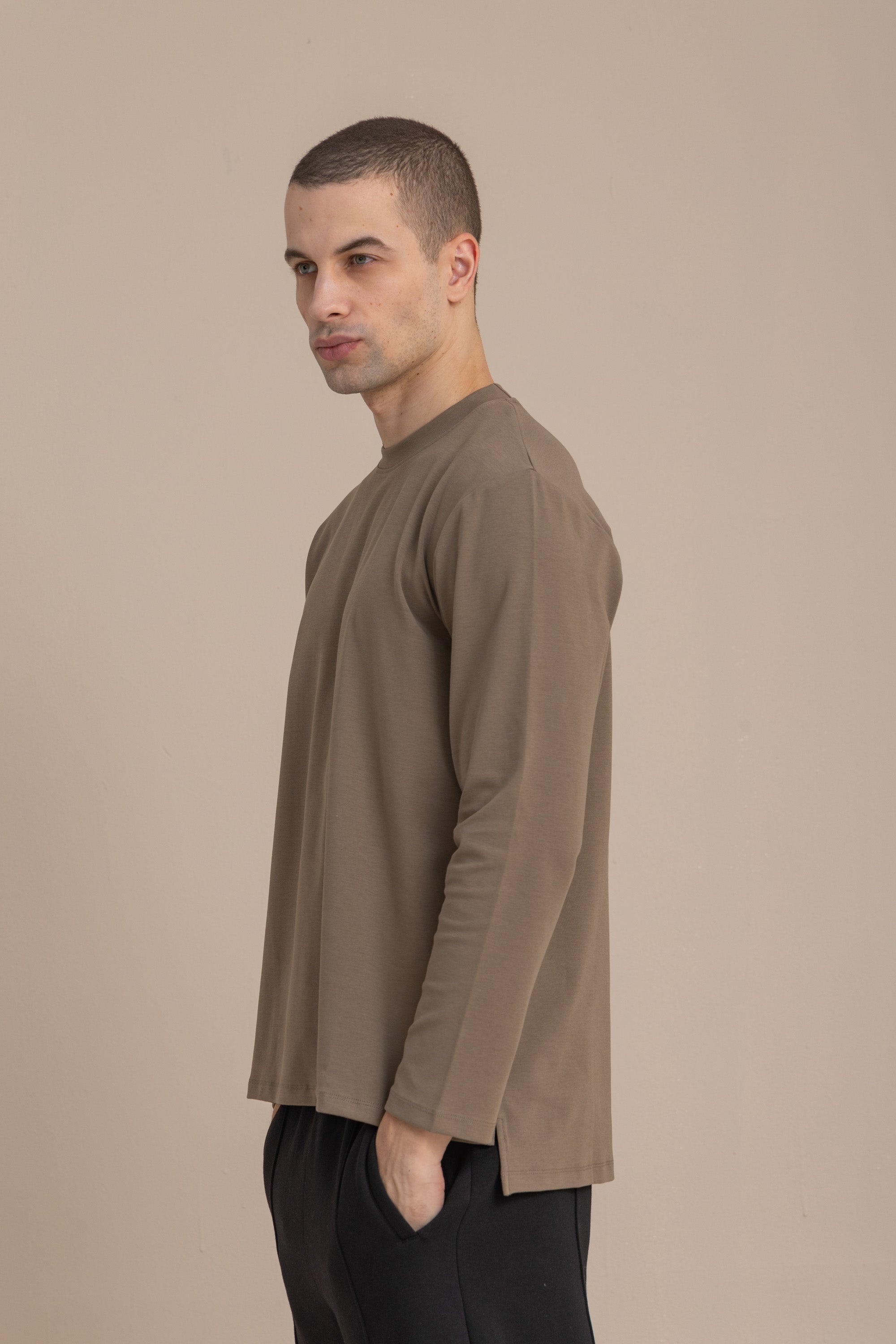 Olive Long Sleeve Premium T-Shirt