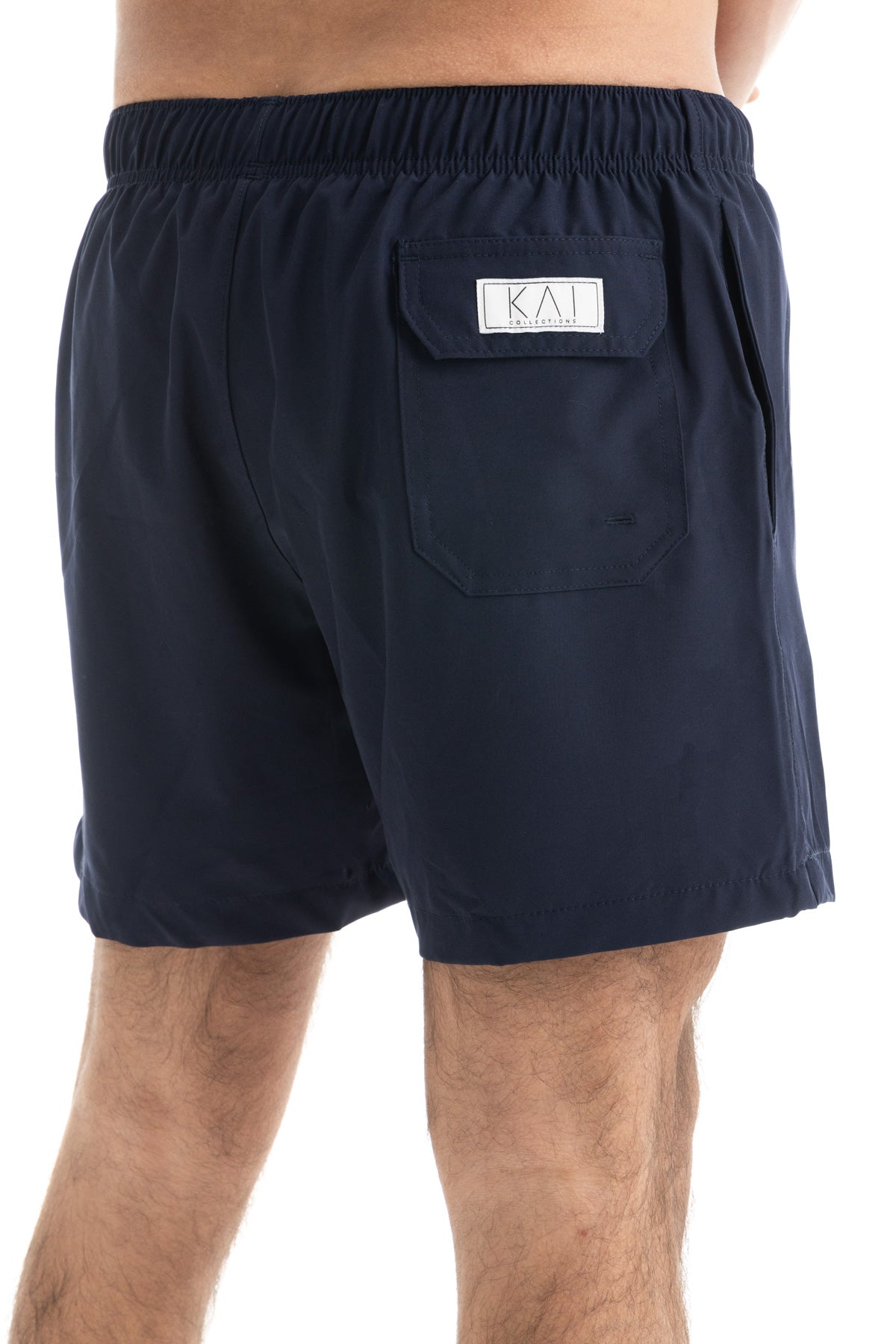 Solid Navy Swim Shorts (4 Way Stretch)