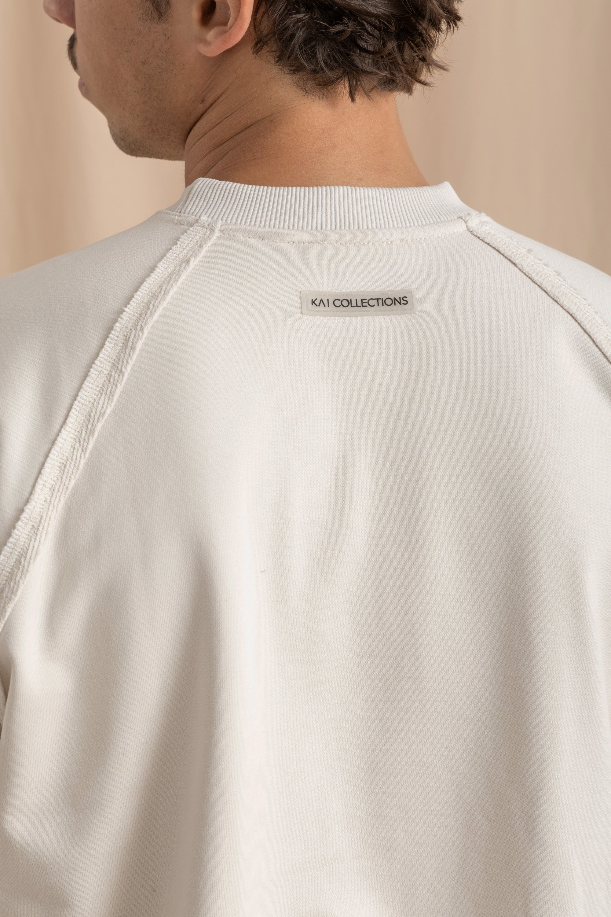 Unisex Off-White Distressed Sweatshirt