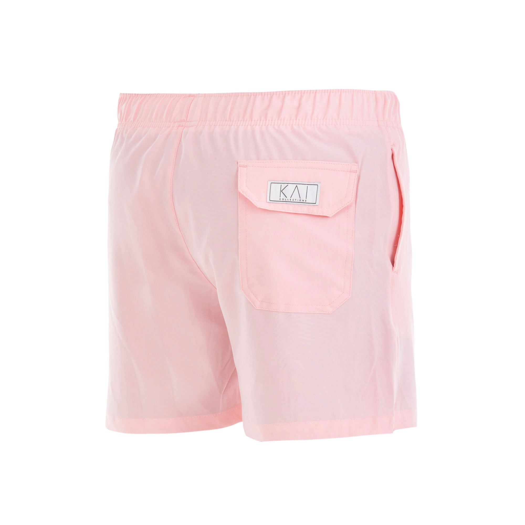 Solid Pink Swim Shorts (4 Way Stretch)