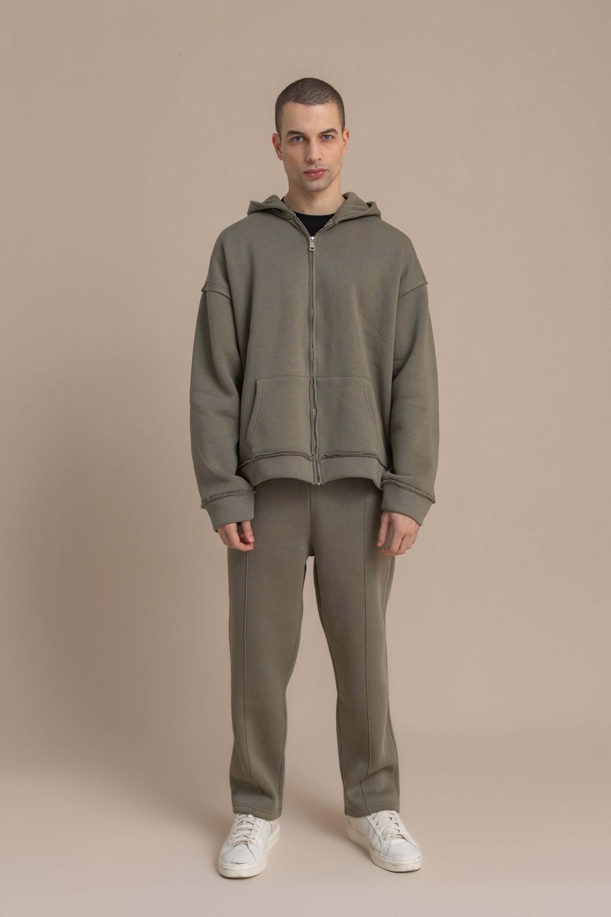 Olive Lined Sweatpants