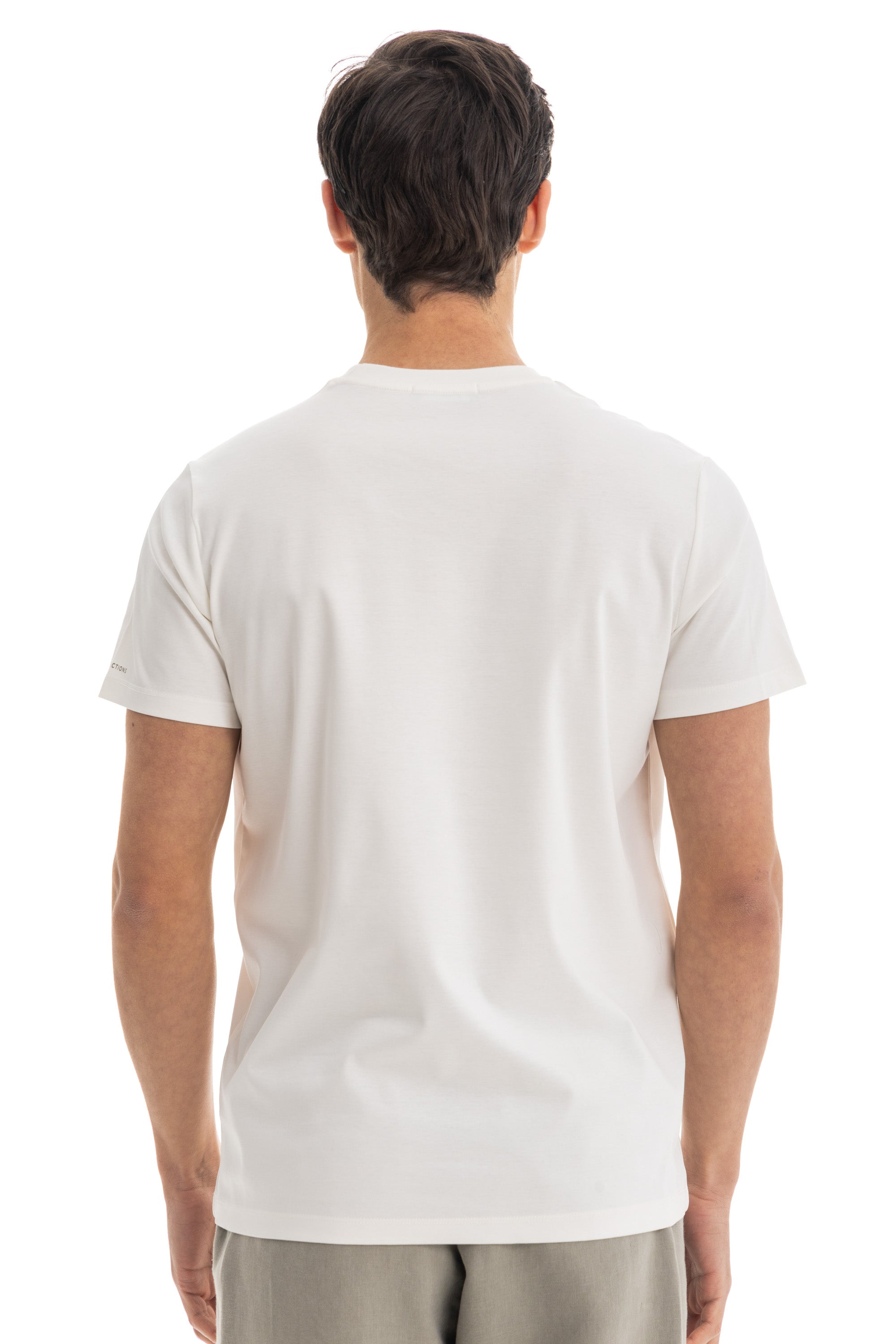 White Mercerised Cotton T-shirt