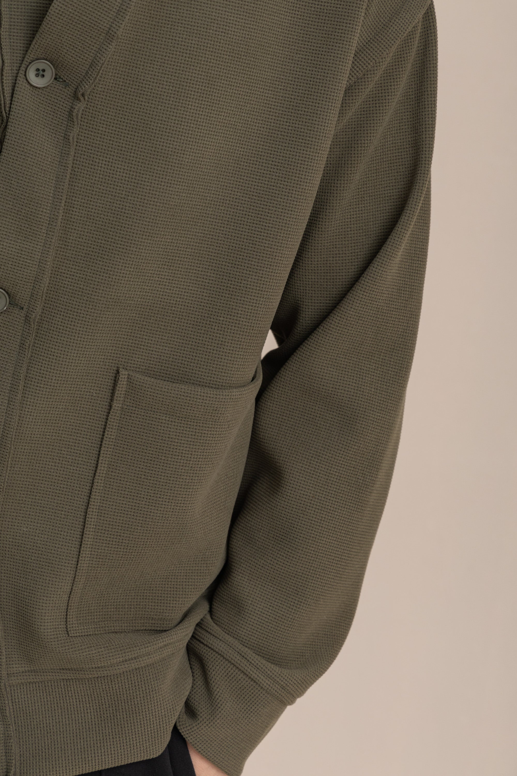 Olive Textured Cardigan