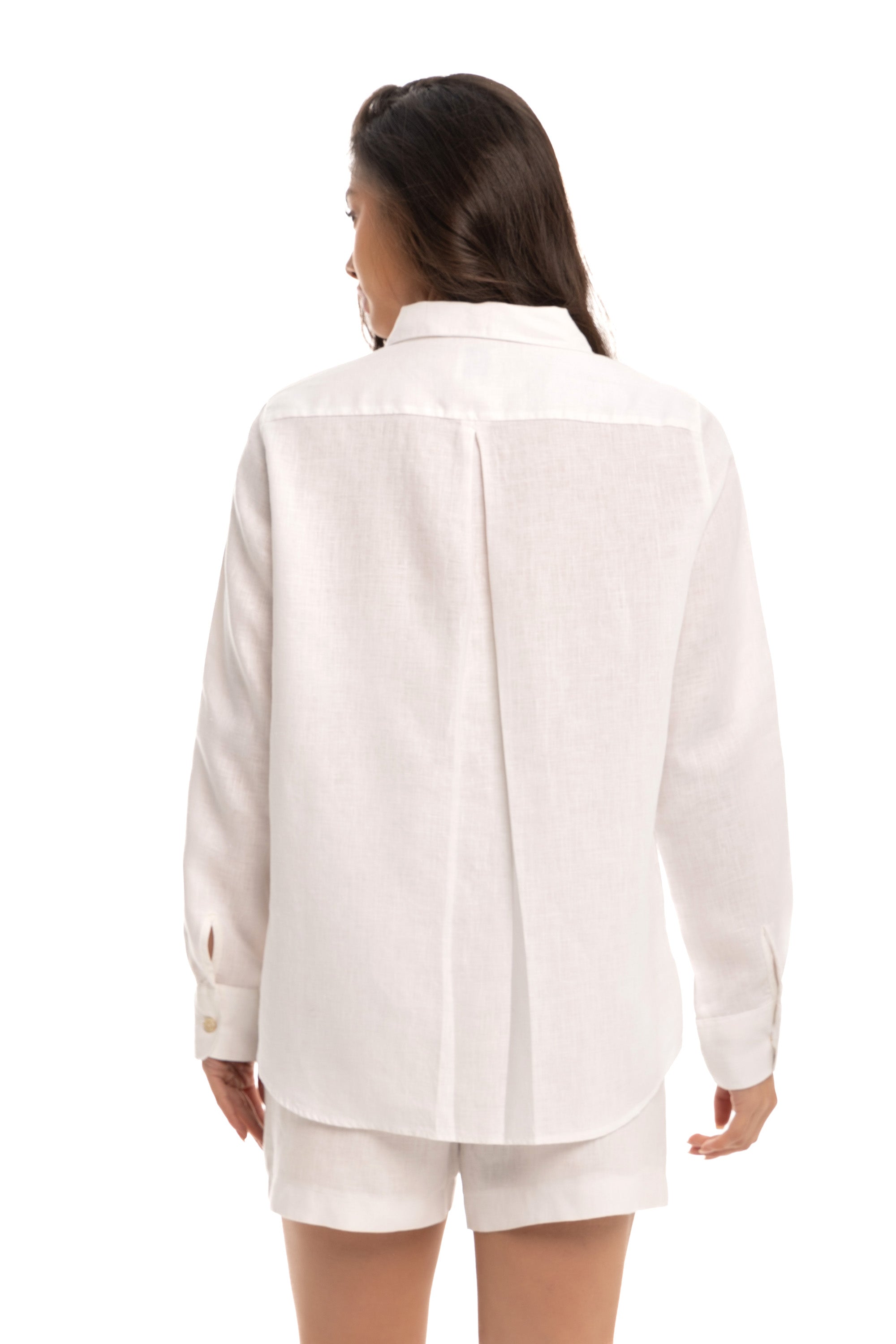 Women's White Linen Shirt