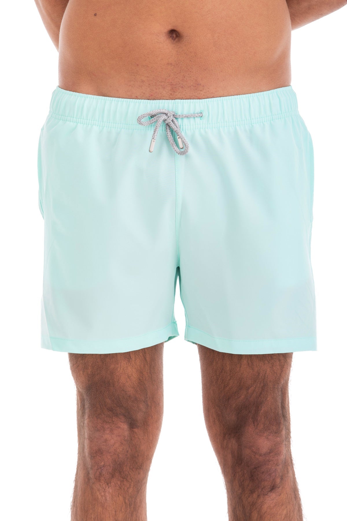 Solid Sky Blue Swim Shorts (4 Way Stretch)