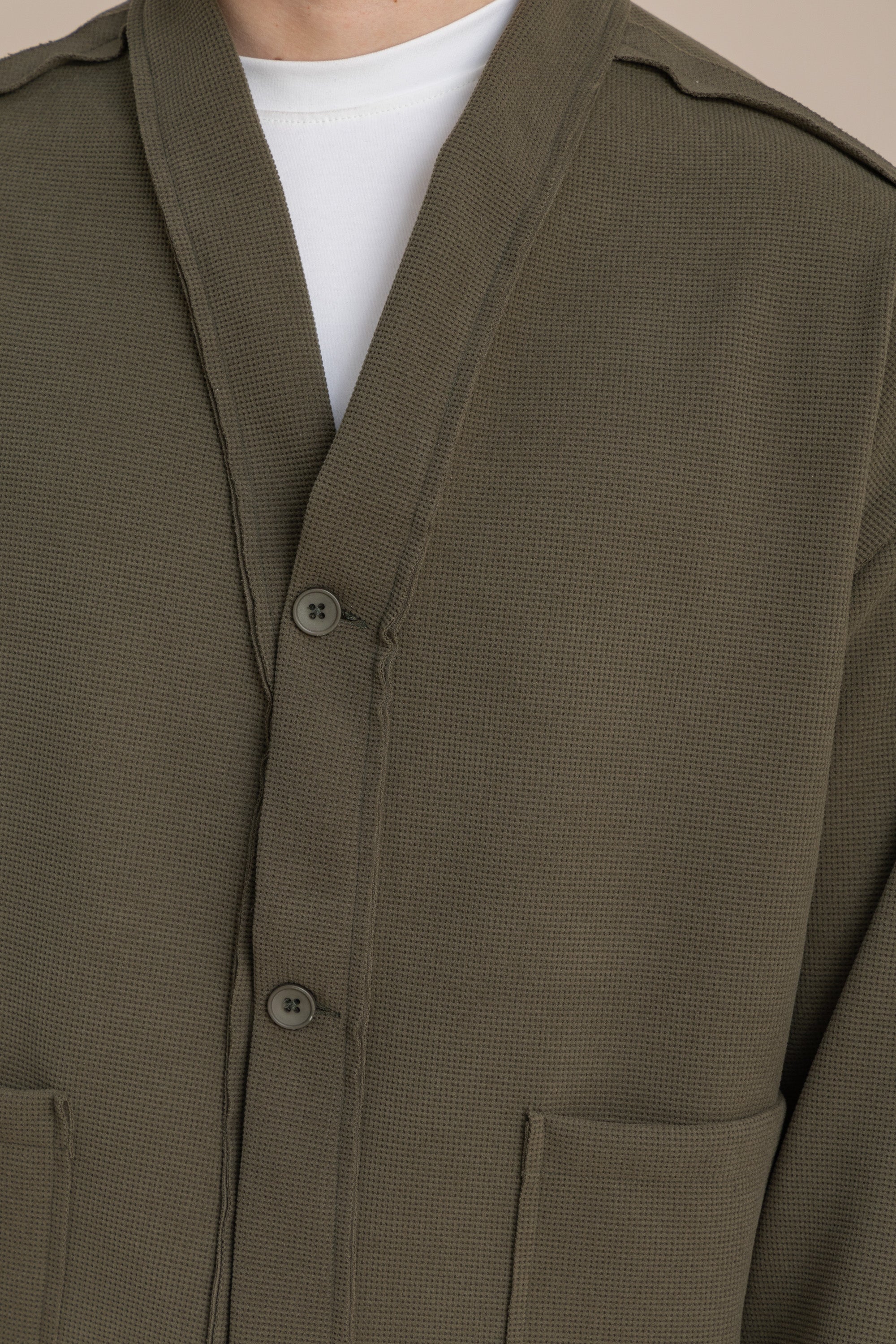 Olive Textured Cardigan
