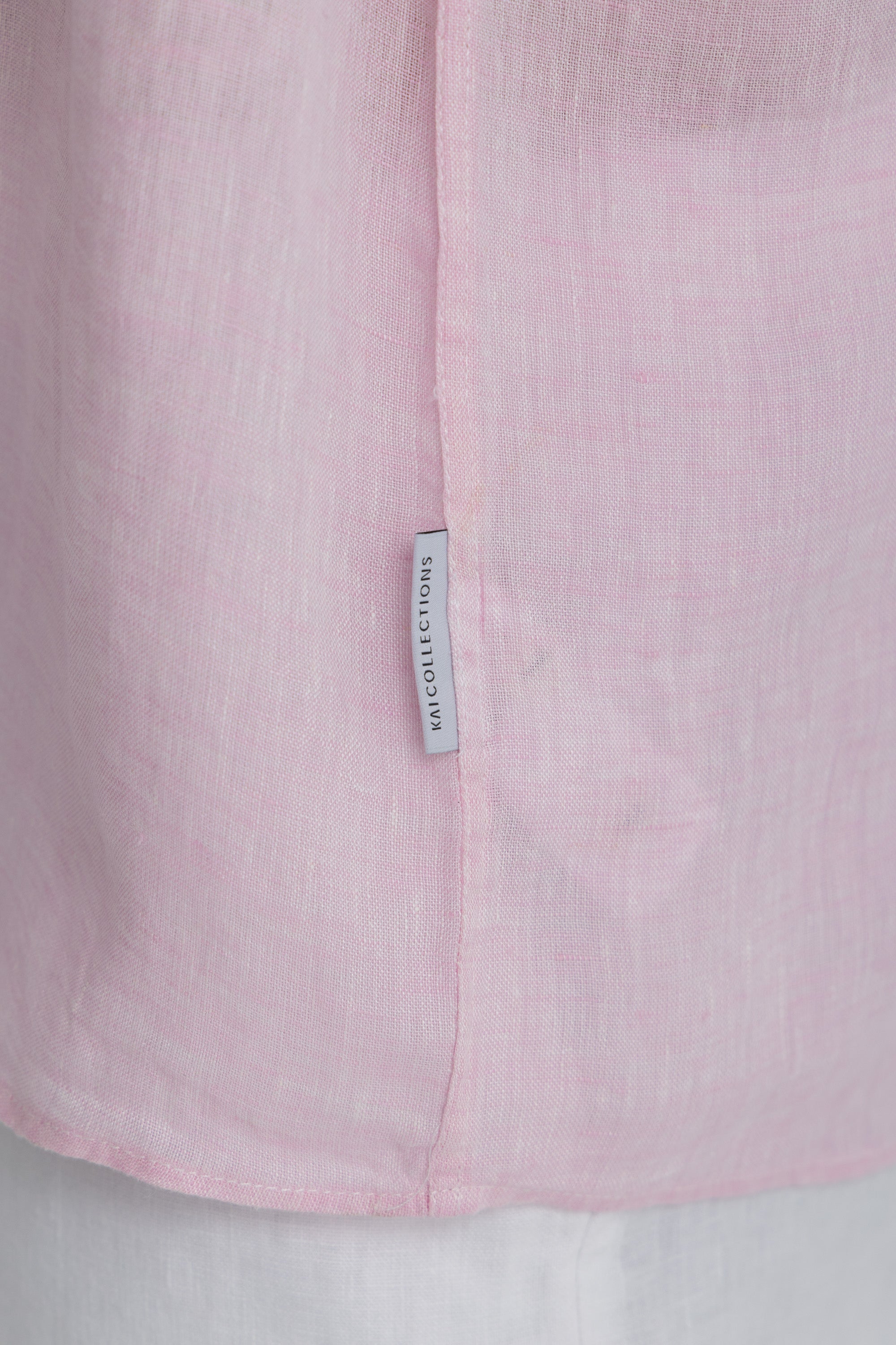 Men's Pink Linen Shirt