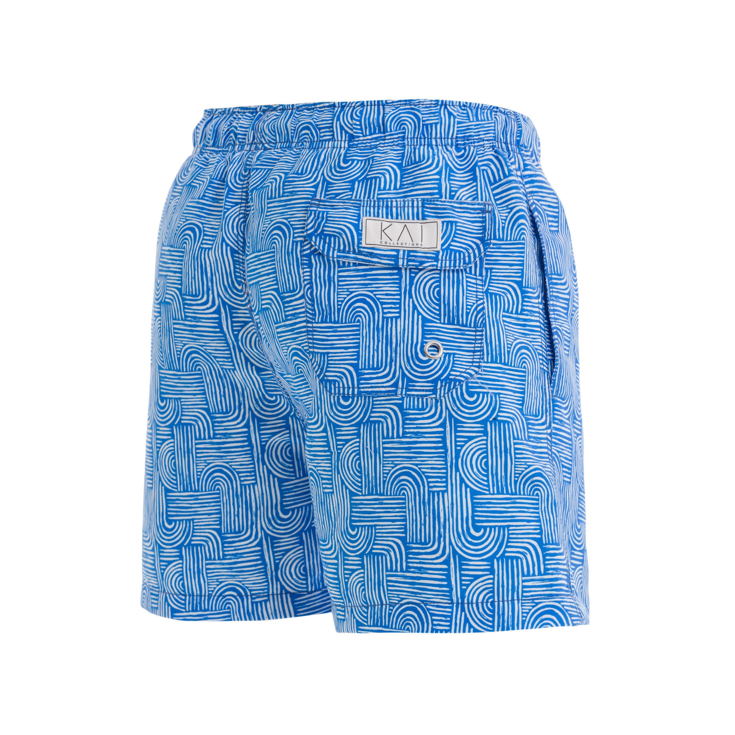Blue Maze Swim Shorts