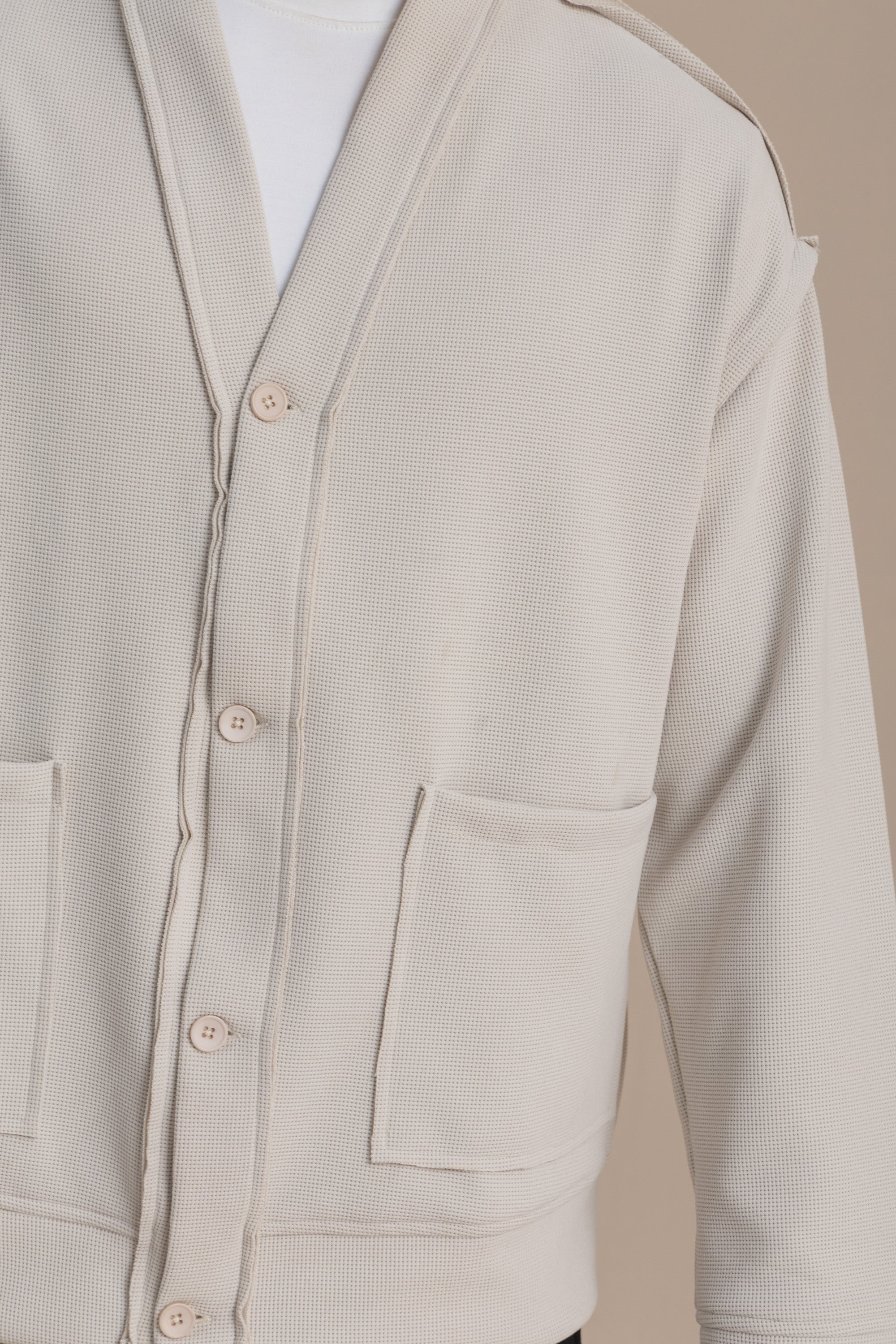 Off-White Textured Cardigan