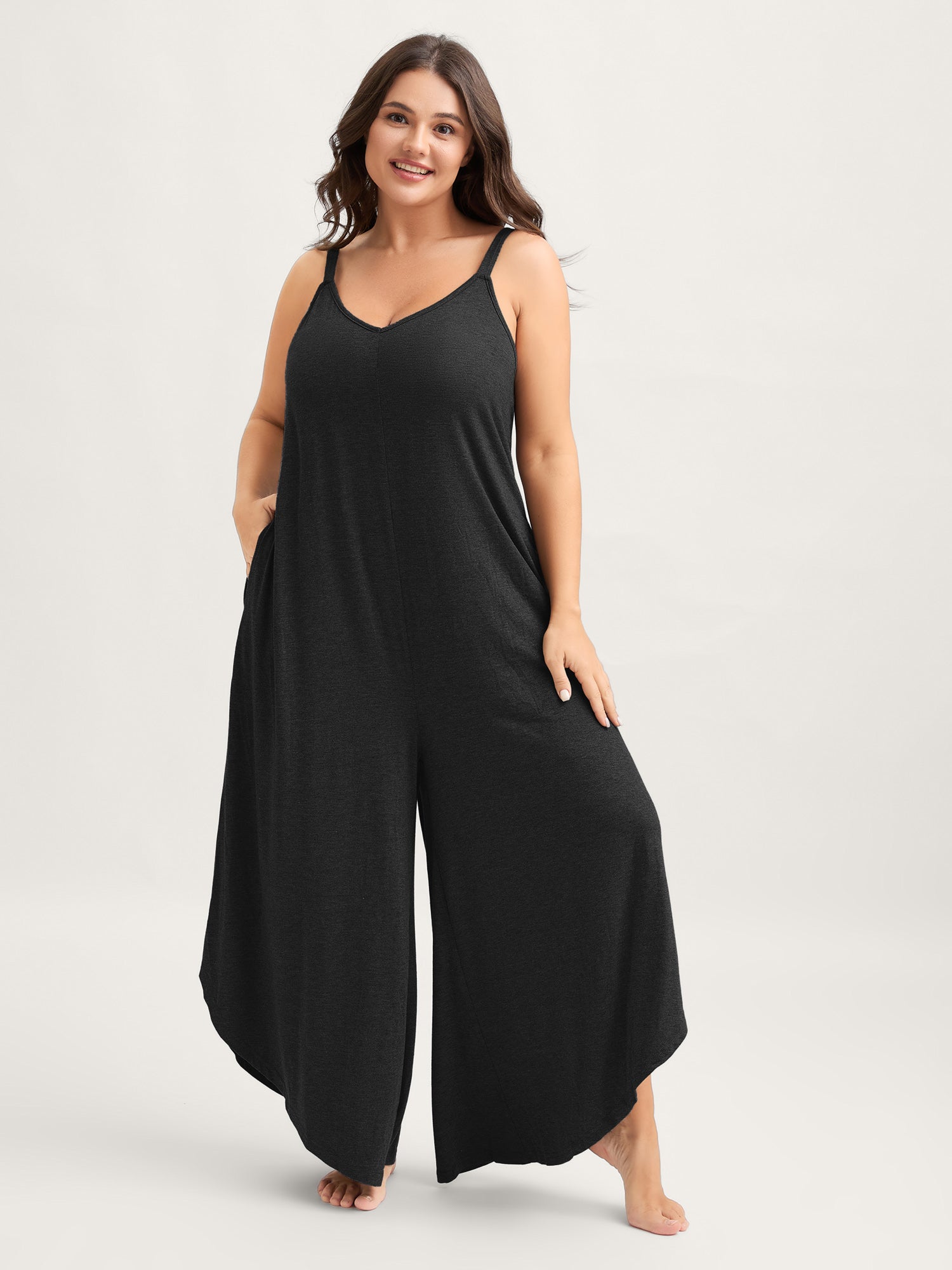 Supersoft Wide-Leg Cami Lounge Jumpsuit