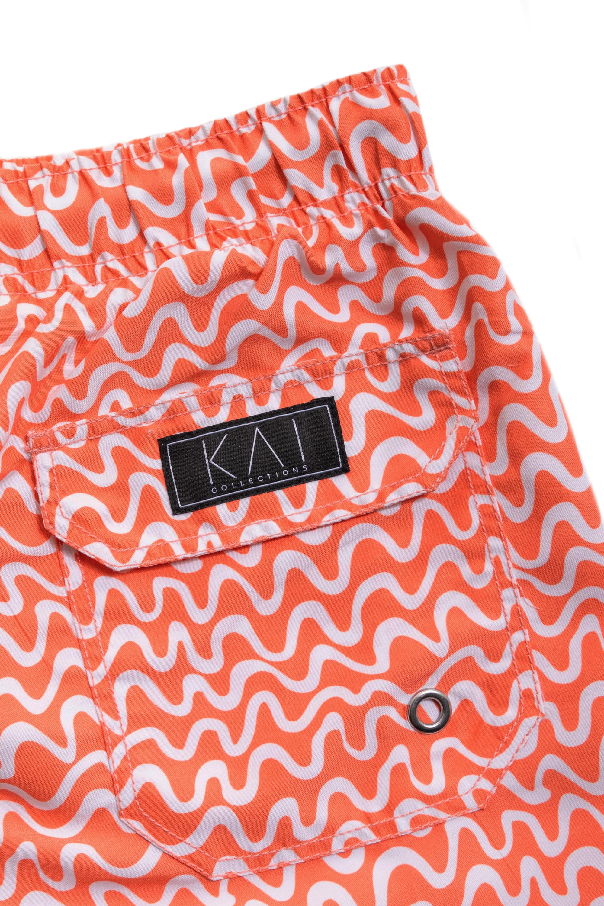 Coral Lines Swim Shorts