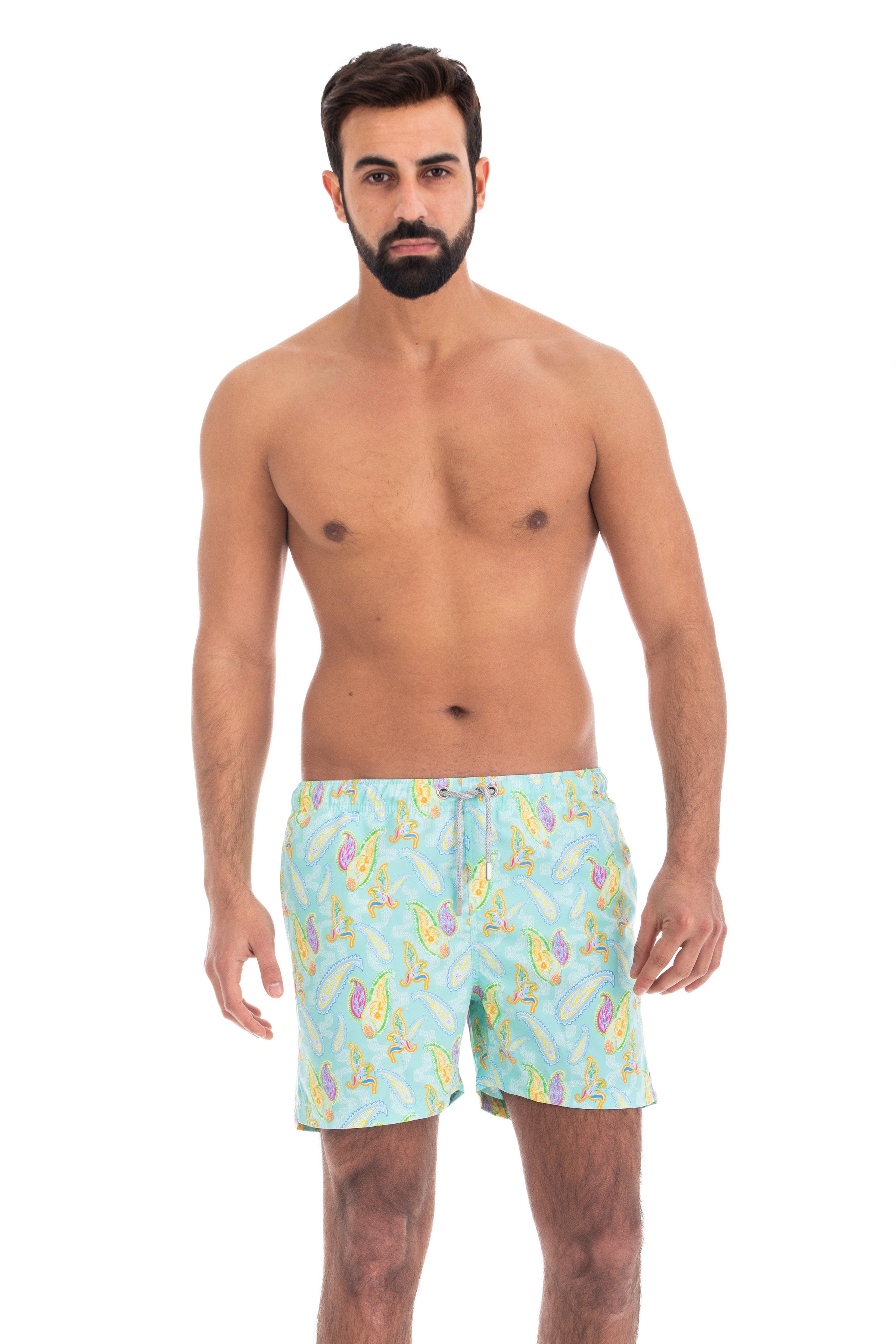 Aqua Paisley