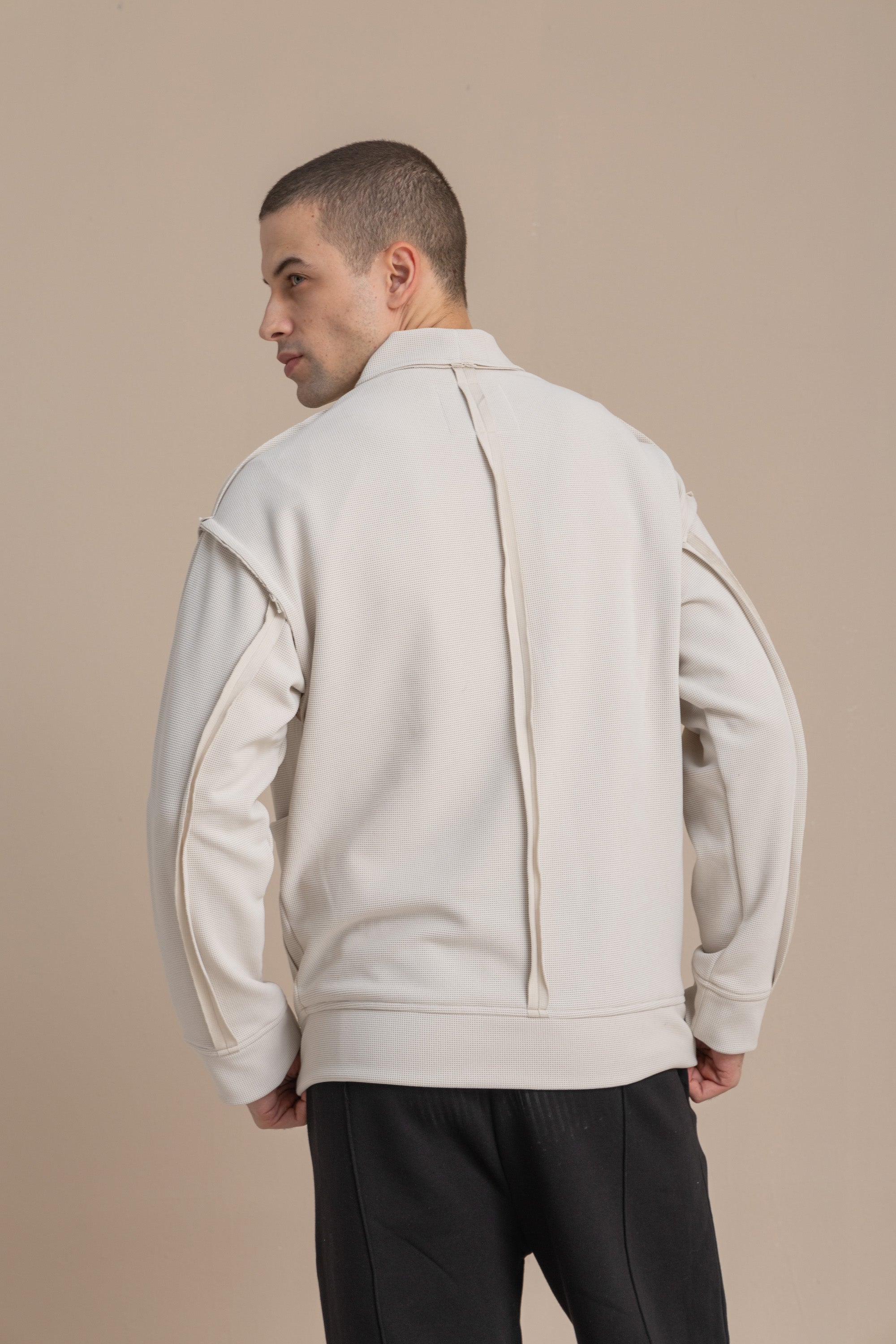 Off-White Textured Cardigan