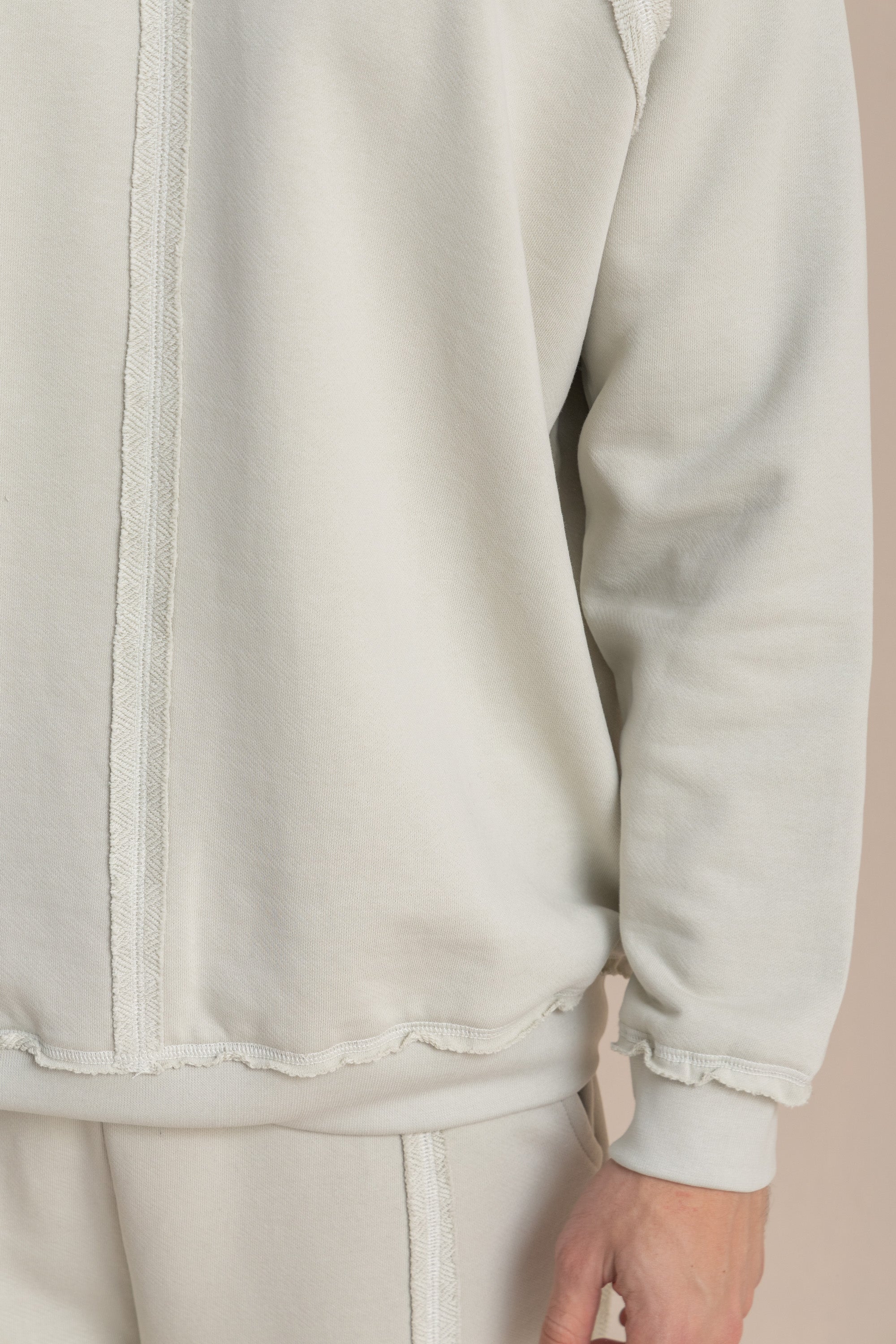 Unisex Grey Distressed Sweatshirt