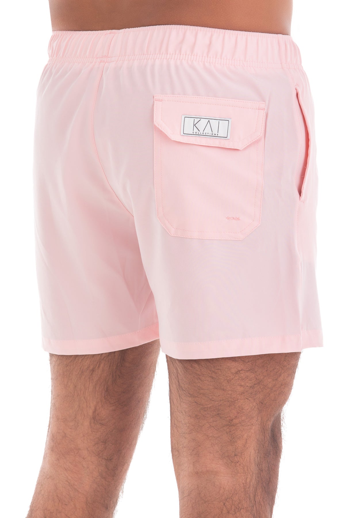 Solid Pink Swim Shorts (4 Way Stretch)