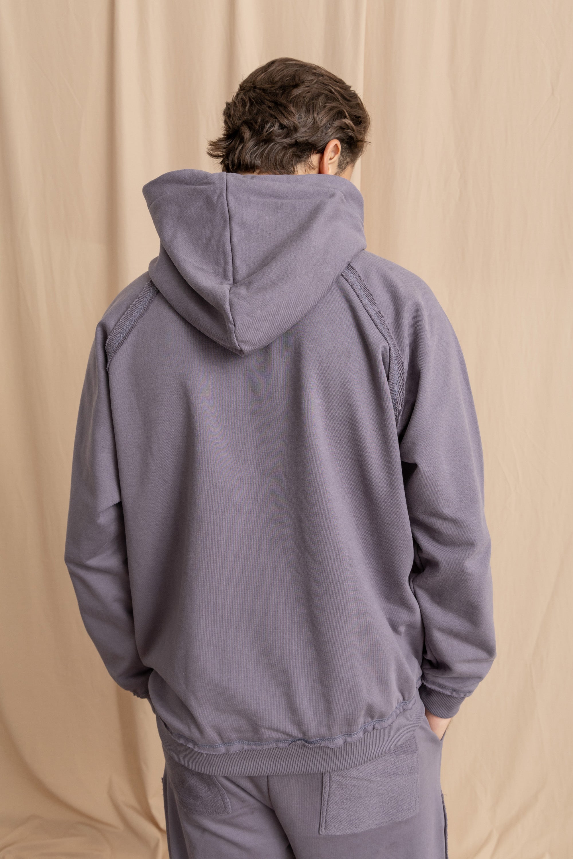 Unisex Grey Distressed Hoodie
