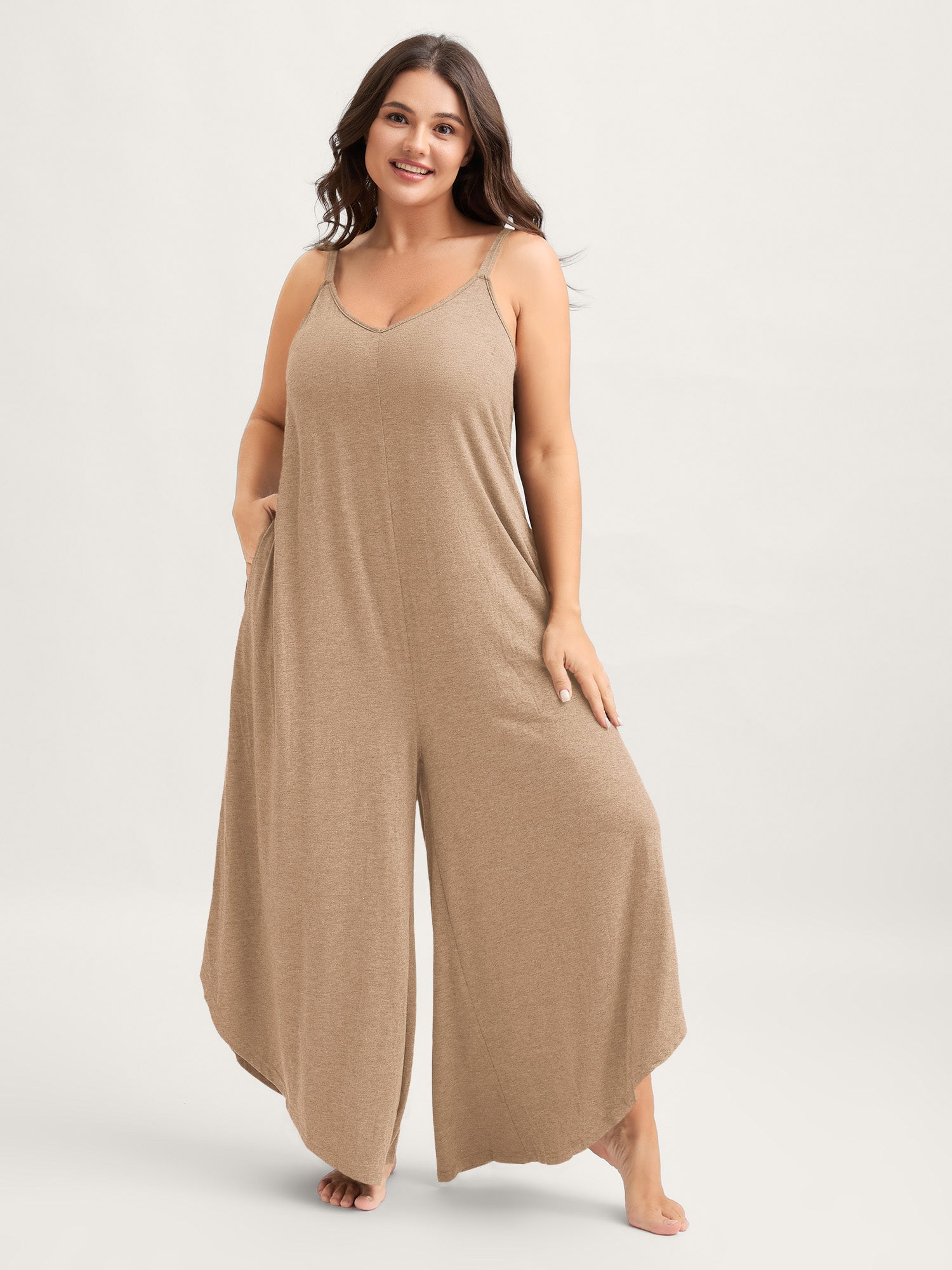 Supersoft Wide-Leg Cami Lounge Jumpsuit
