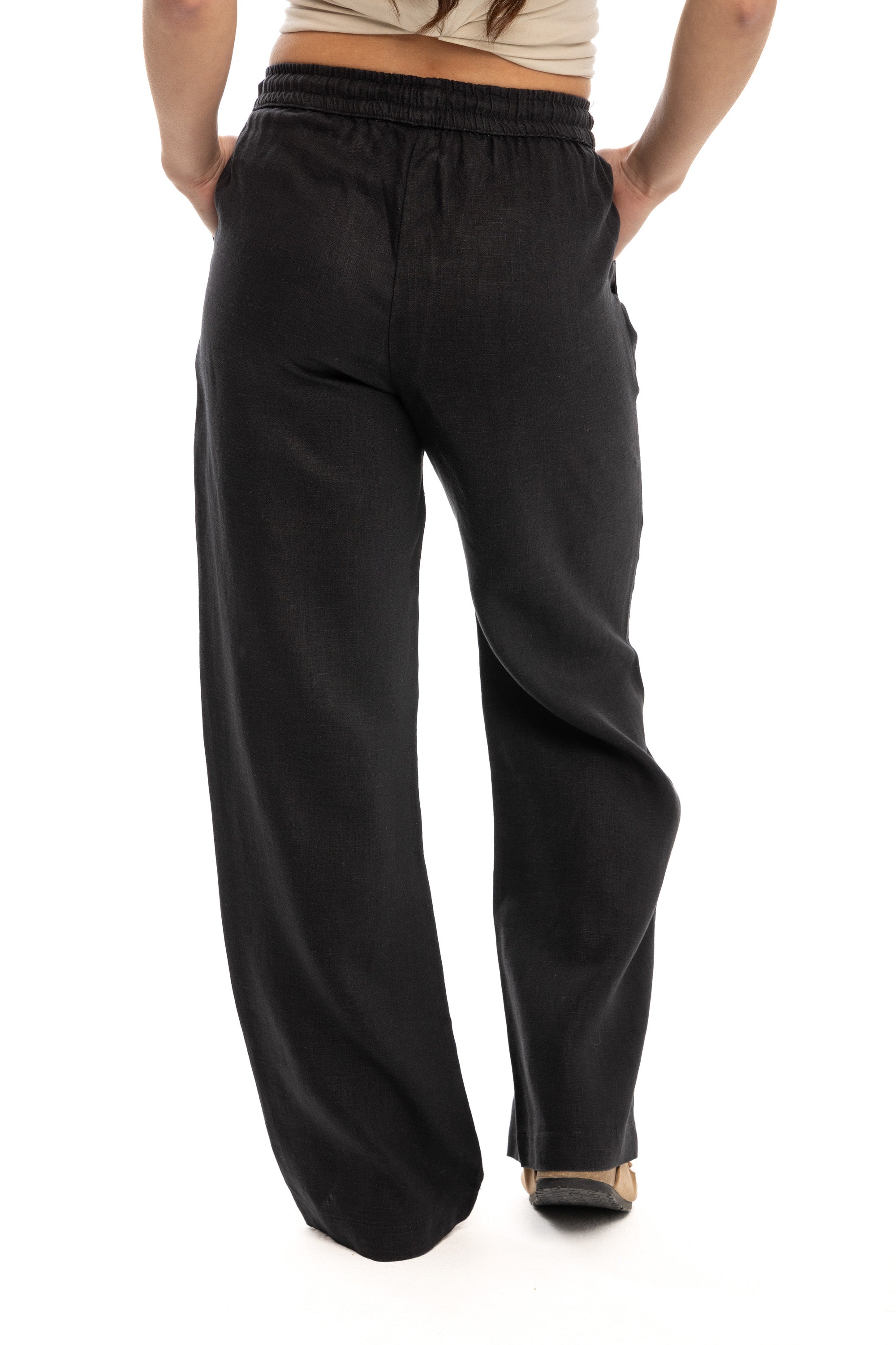 Women's Black Linen Pants