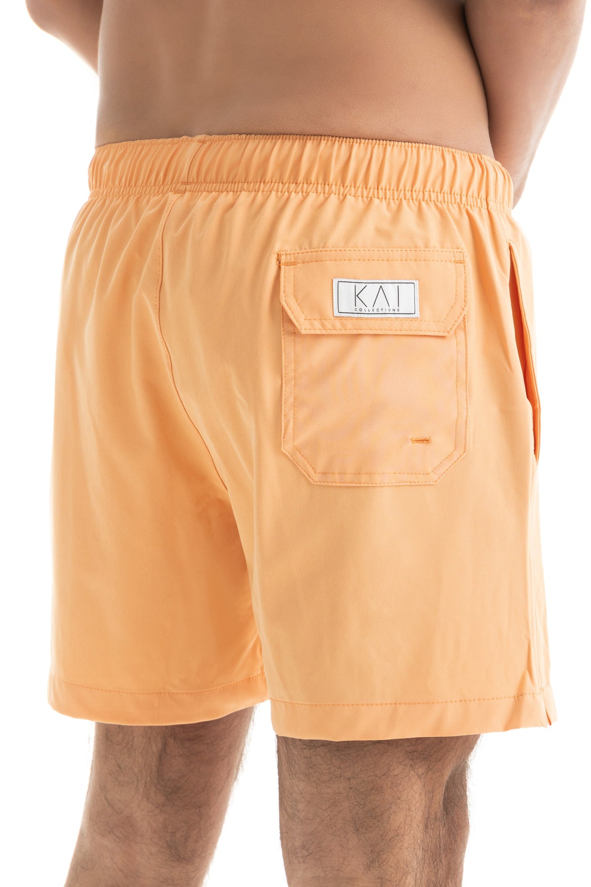 Solid Peach Swim Shorts (4 Way Stretch)