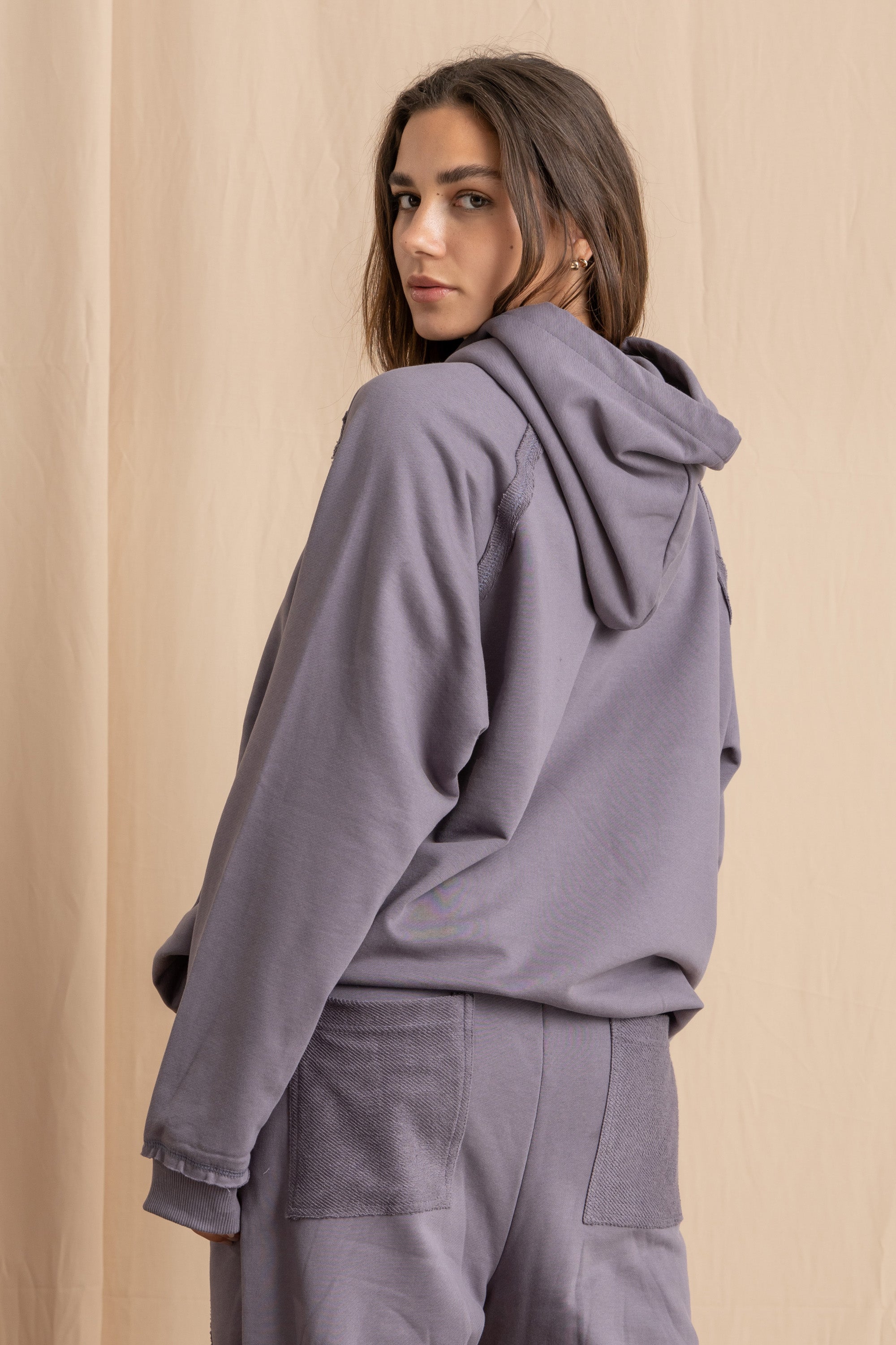 Unisex Grey Distressed Hoodie