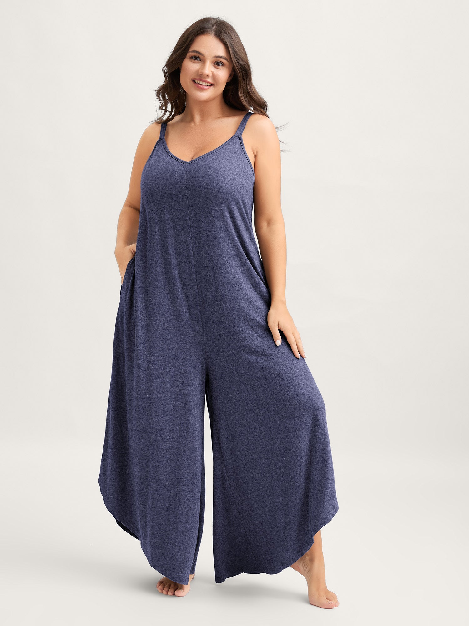 Supersoft Wide-Leg Cami Lounge Jumpsuit