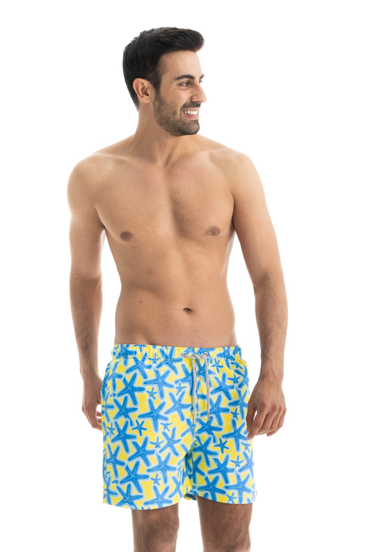 Yellow Starfish Swim Shorts