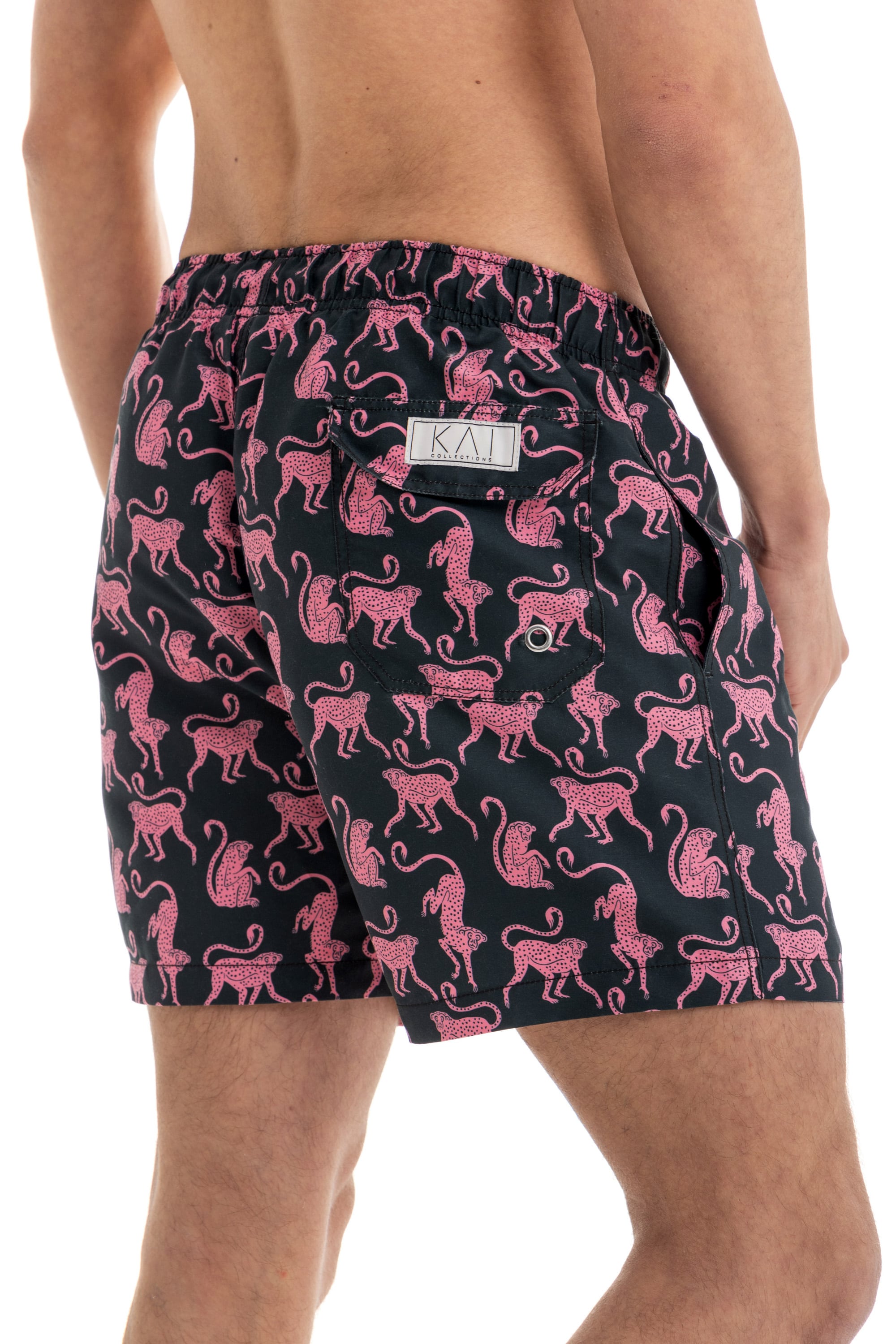 Pink Monkeys Swim Shorts