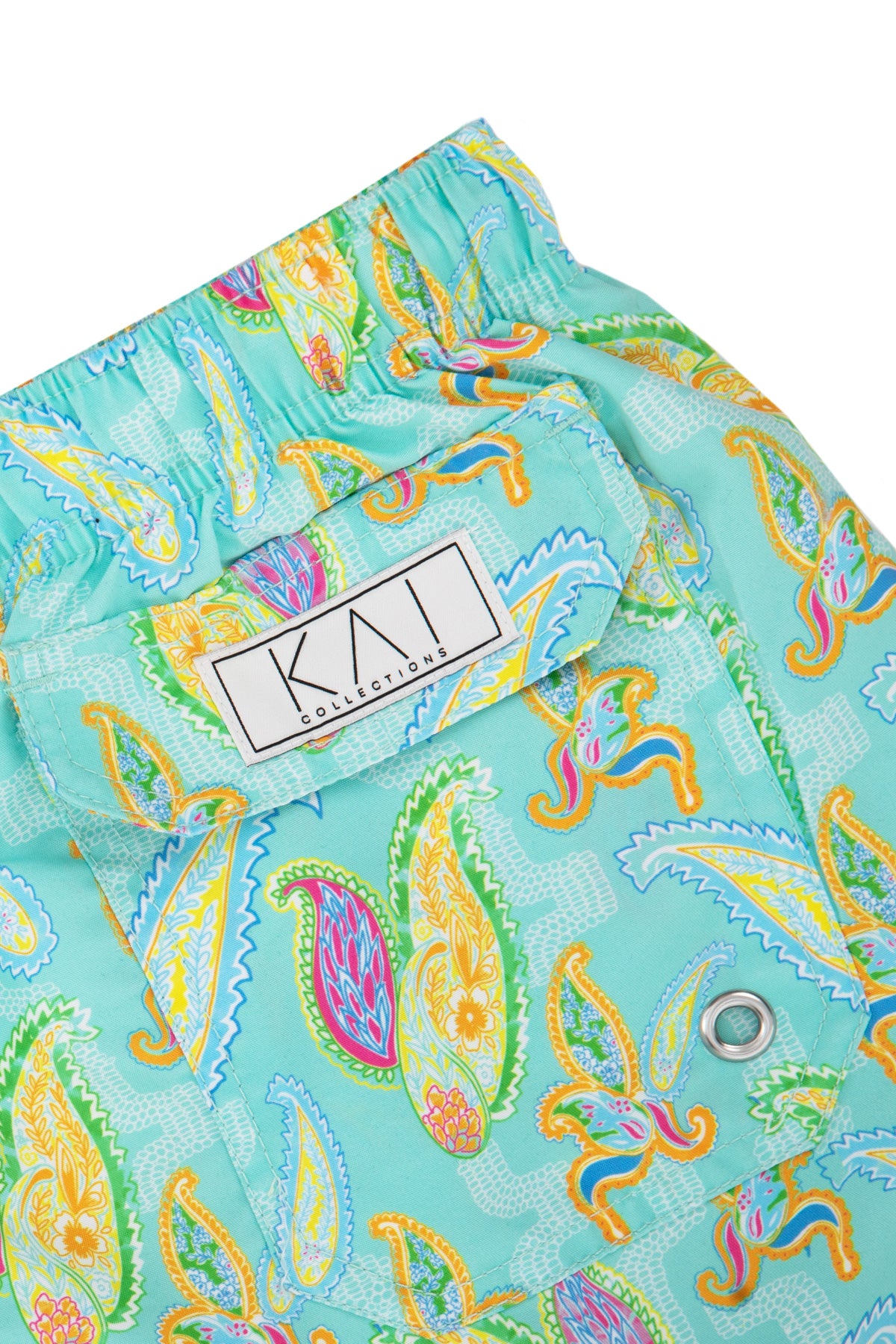 Aqua Paisley