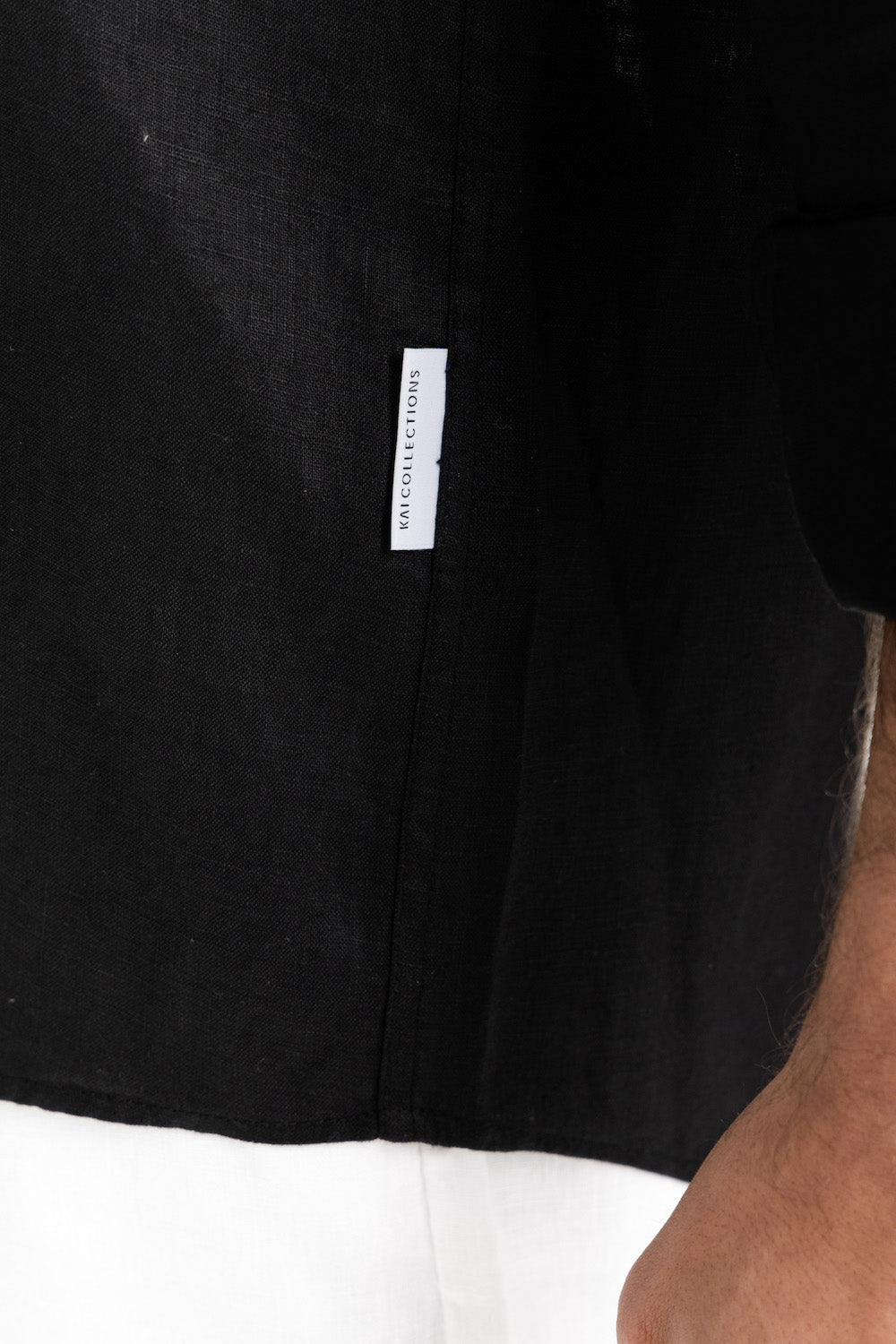 Men's Black Linen Shirt