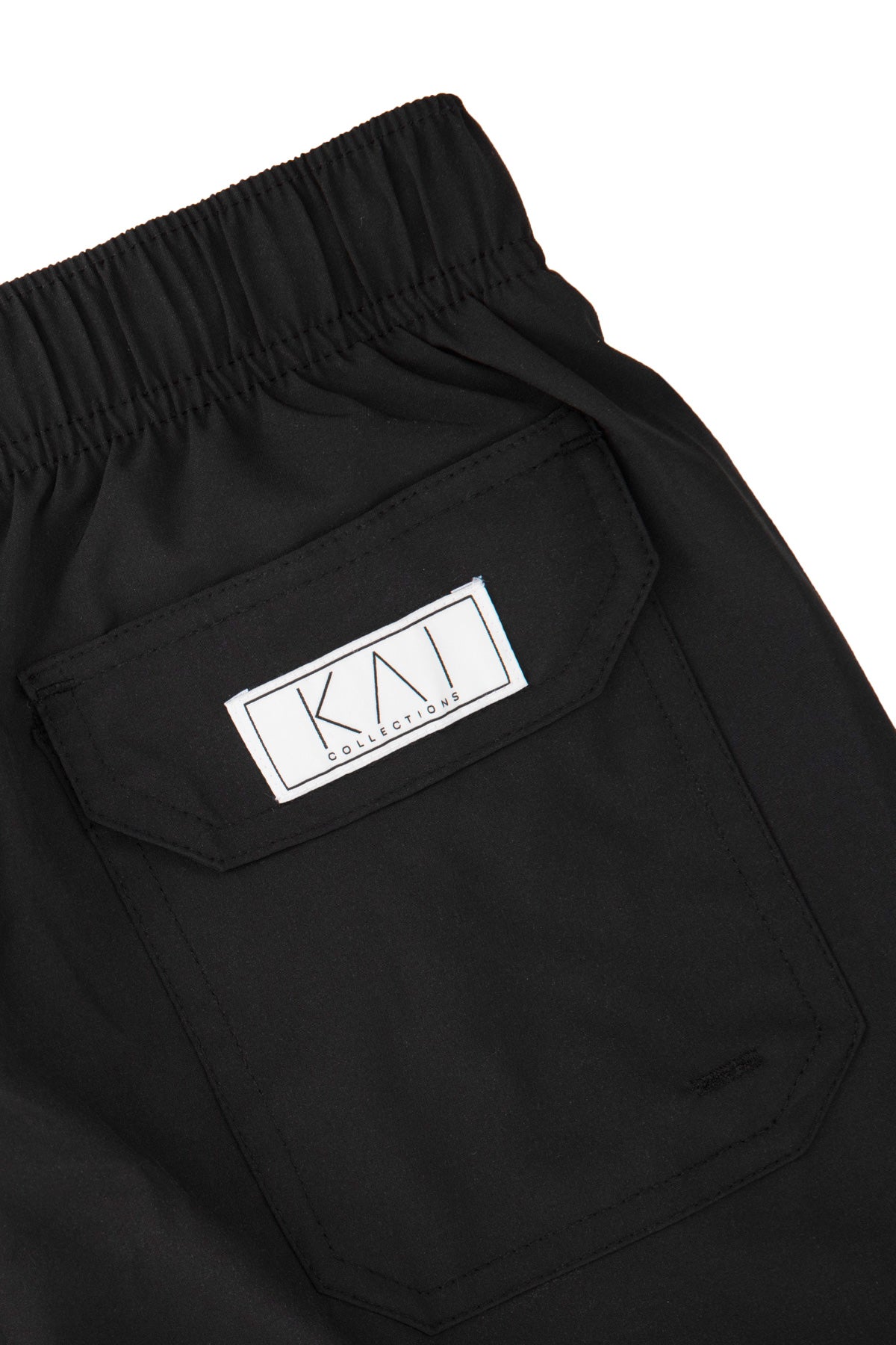 Solid Black Swim Shorts (4 Way Stretch)