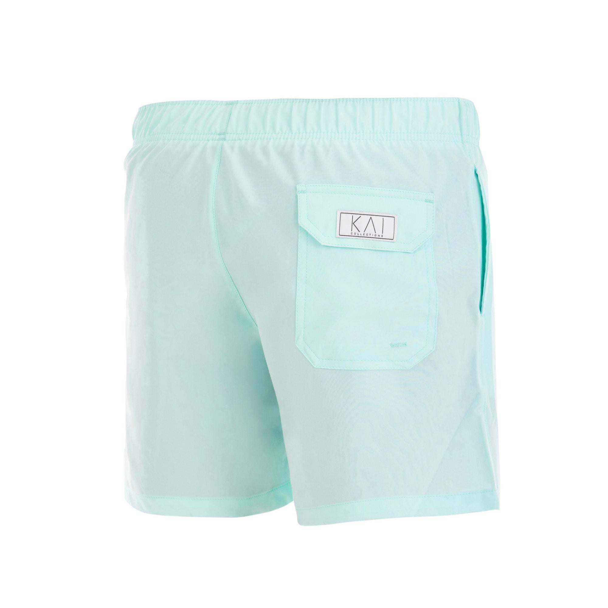 Solid Sky Blue Swim Shorts (4 Way Stretch)