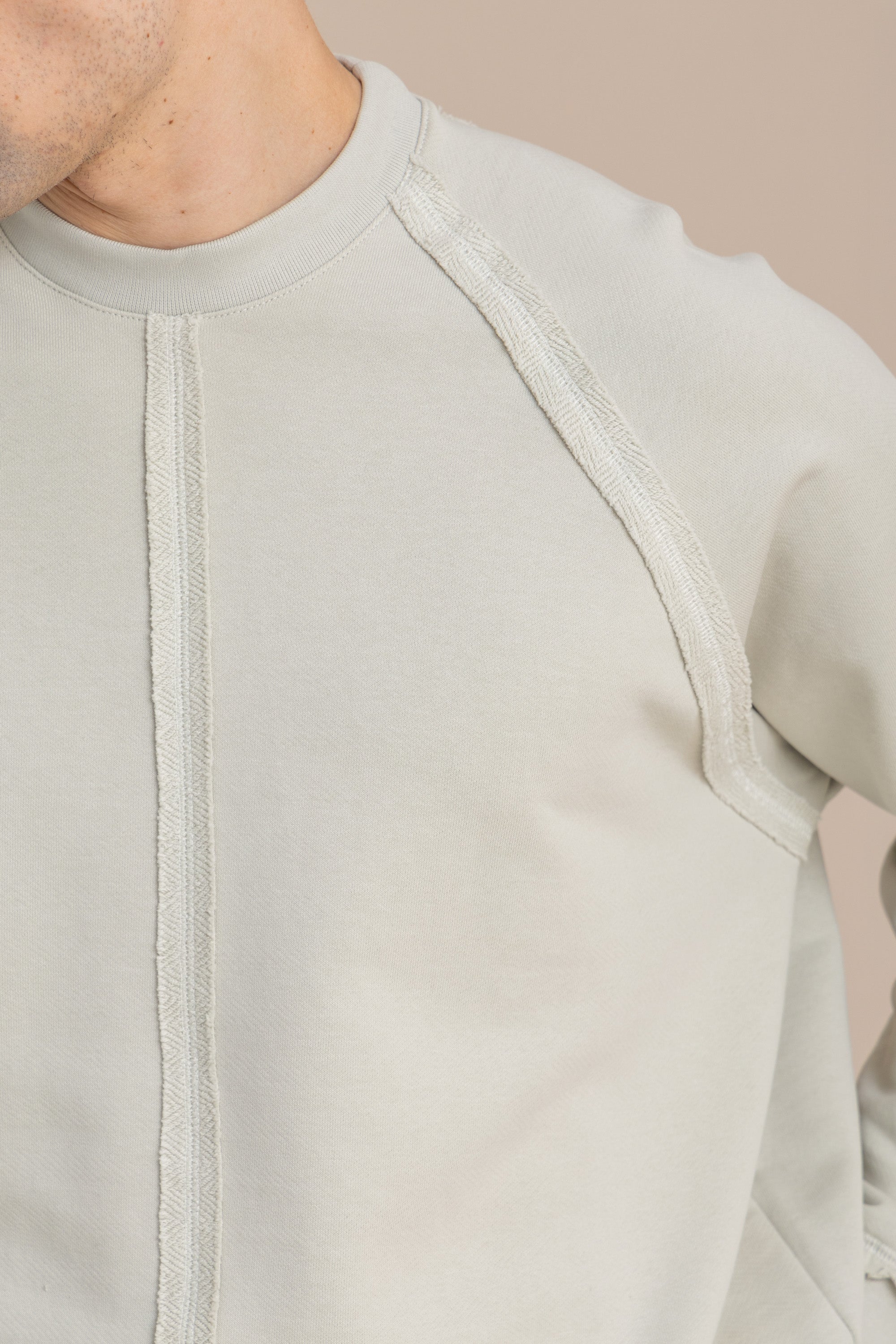 Unisex Grey Distressed Sweatshirt