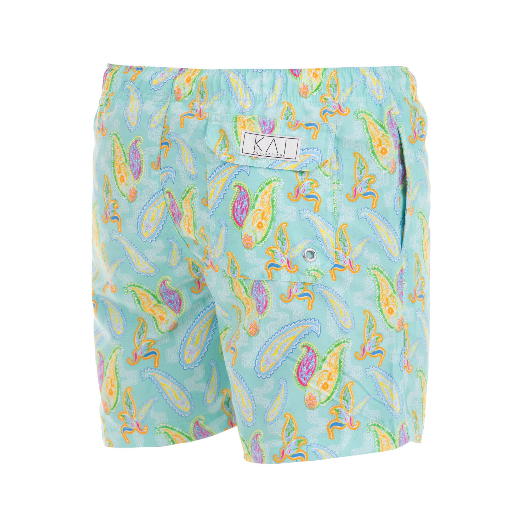 Aqua Paisley