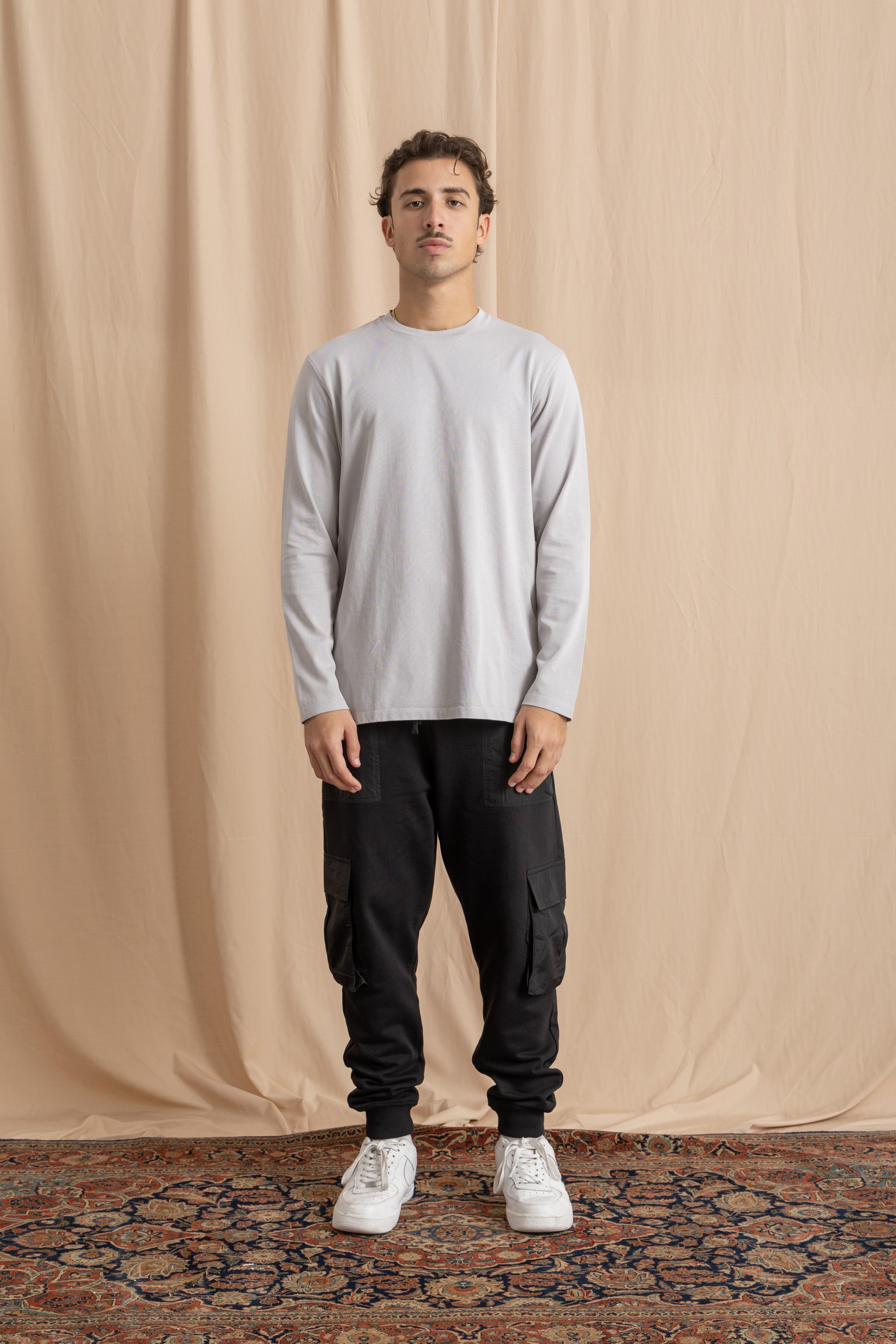 Grey Long Sleeve T-Shirt