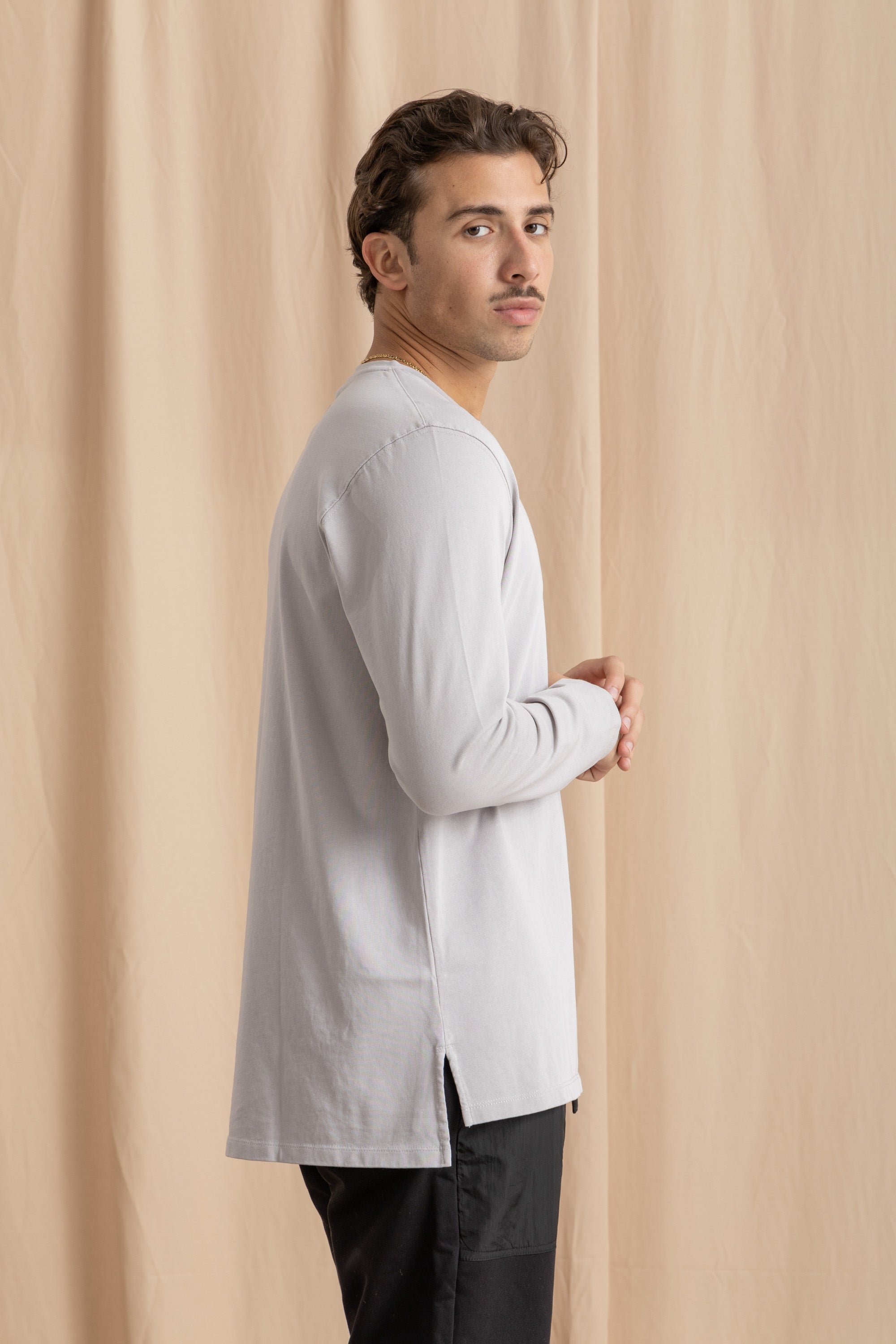 Grey Long Sleeve T-Shirt