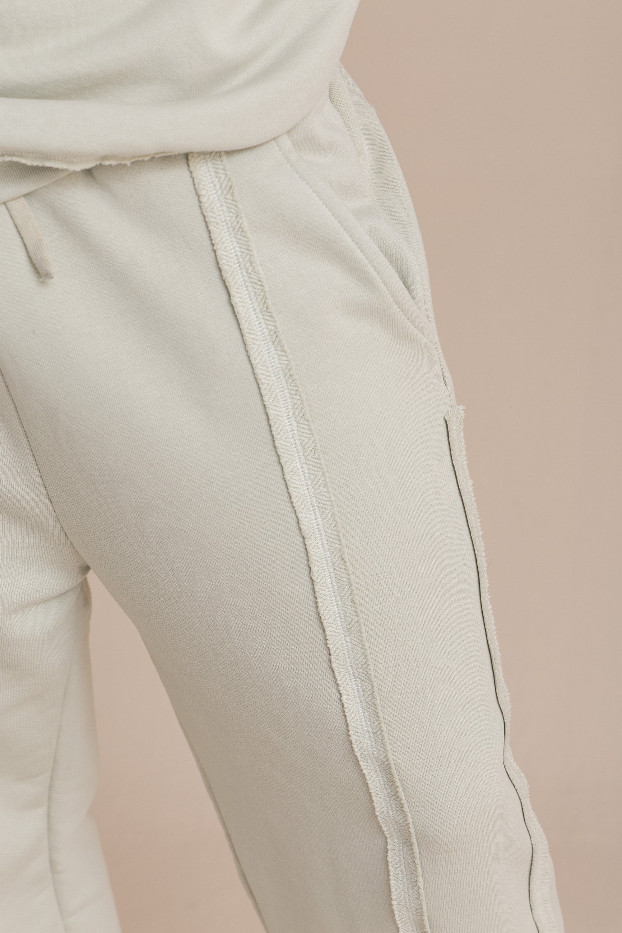 Unisex Grey Distressed Sweatpants