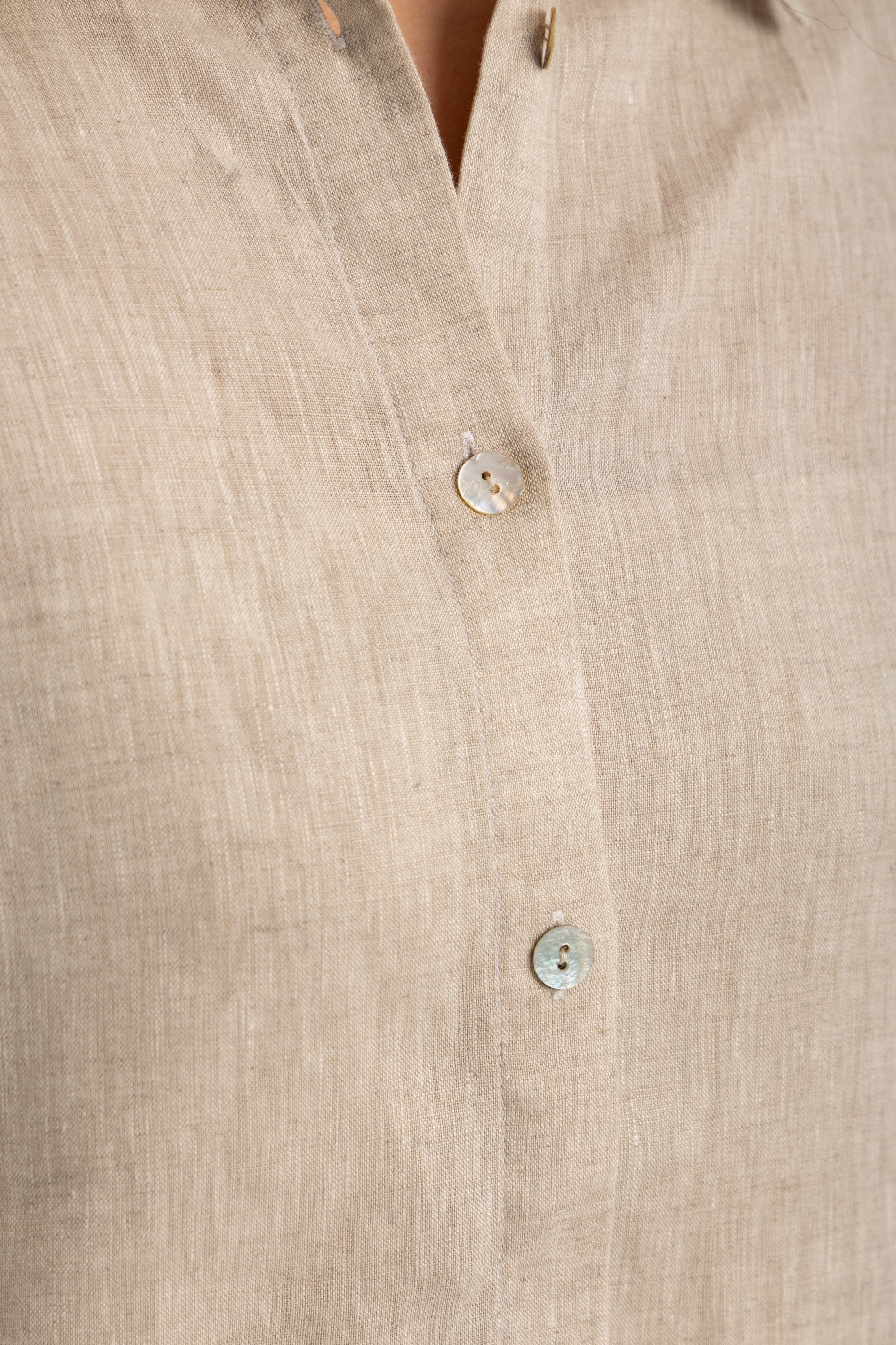 Women's Beige linen shirt