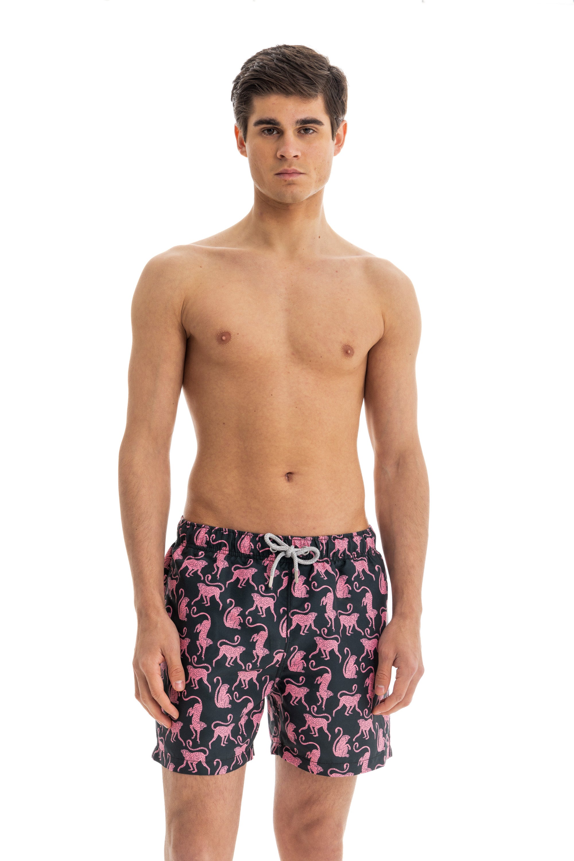 Pink Monkeys Swim Shorts