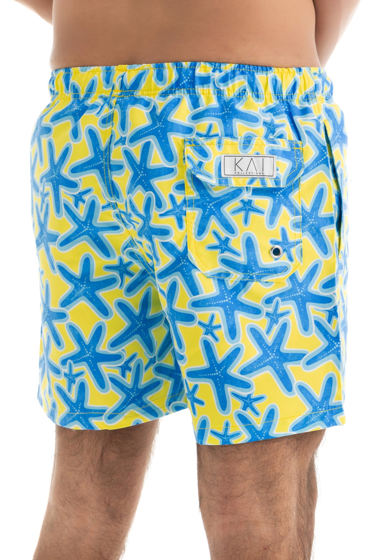 Yellow Starfish Swim Shorts