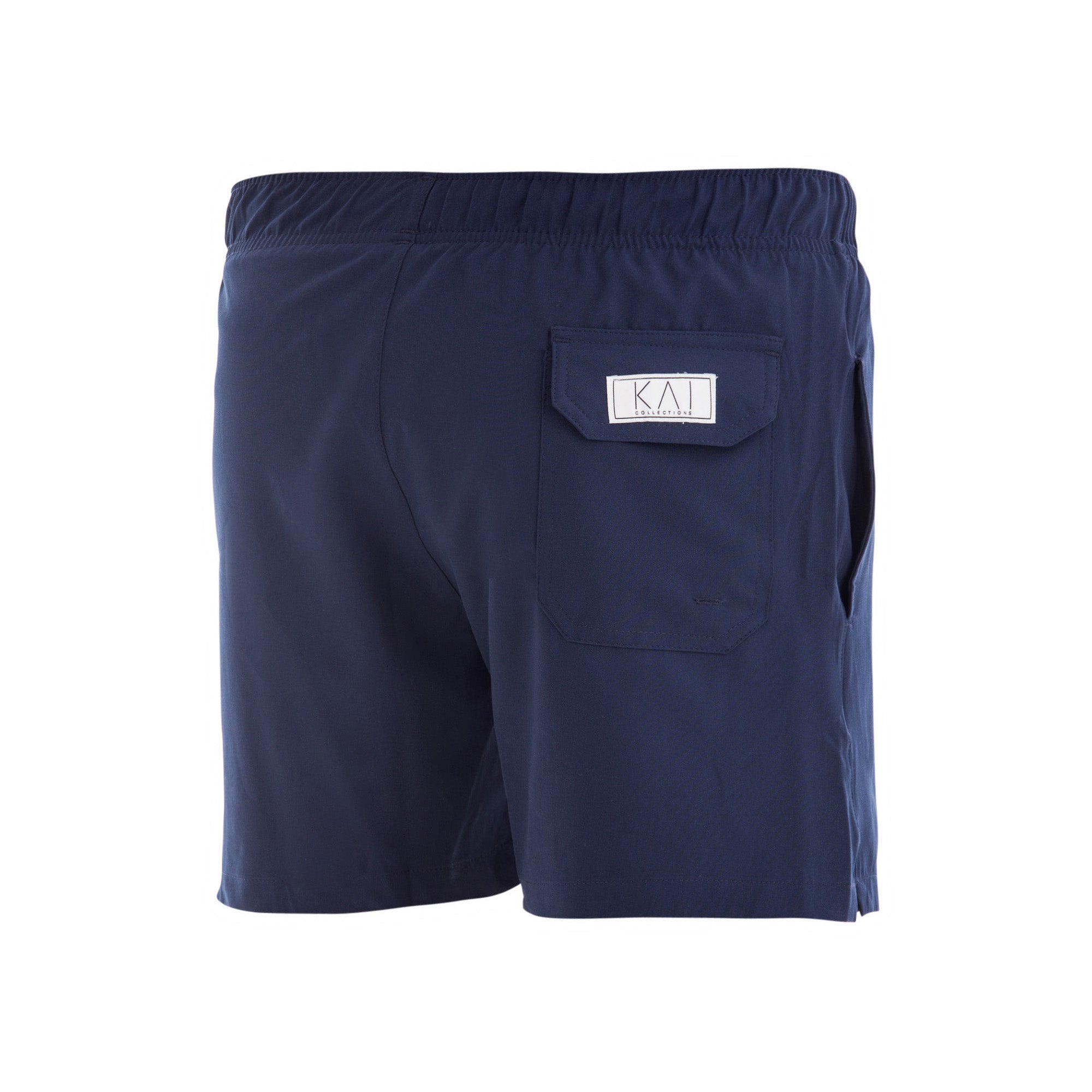 Solid Navy Swim Shorts (4 Way Stretch)