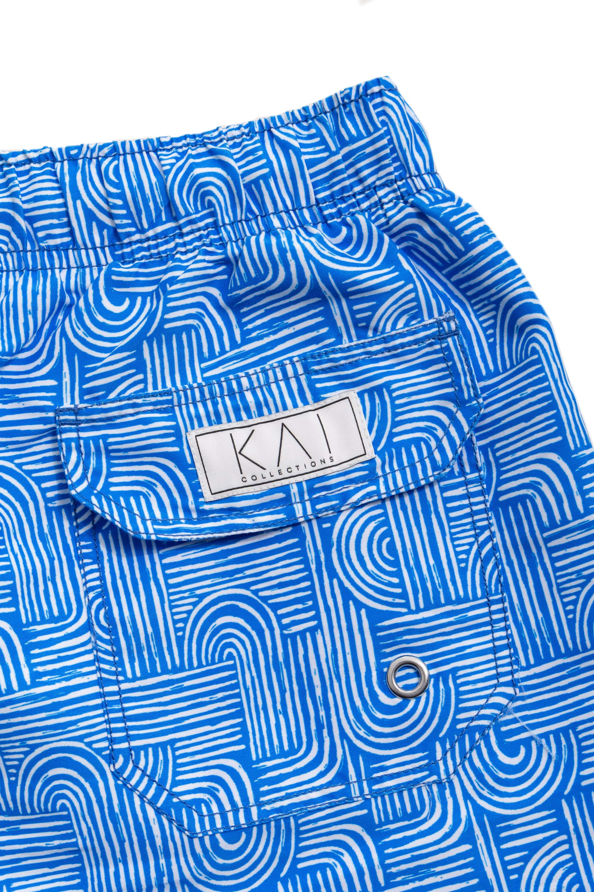 Blue Maze Swim Shorts