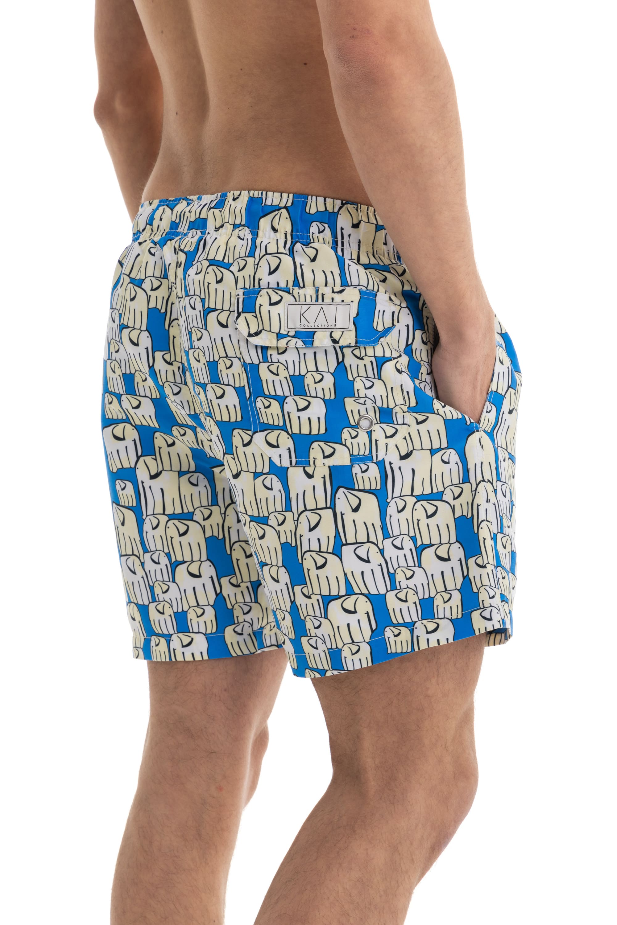 Blue Elephants Swim Shorts